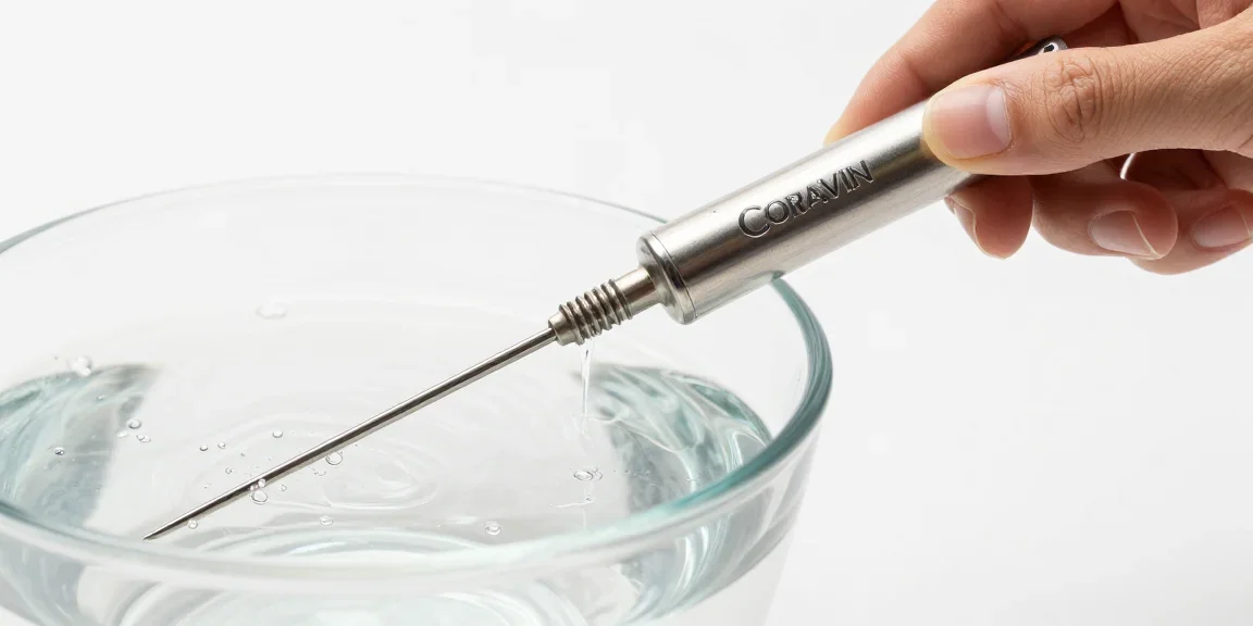 Nettoyage aiguille Coravin et entretien capsule argon