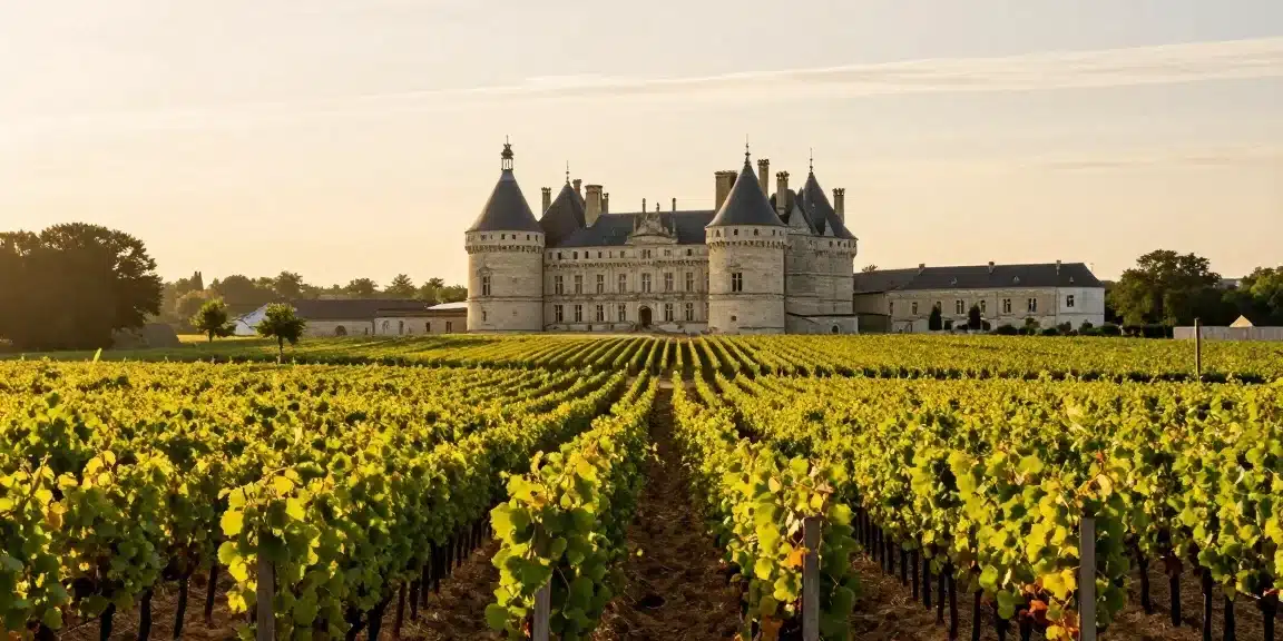 Vignoble de merlot à Bordeaux rive droite