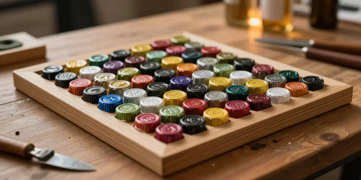 Idees de DIY et upcycling avec des capsules de bouteilles de vin