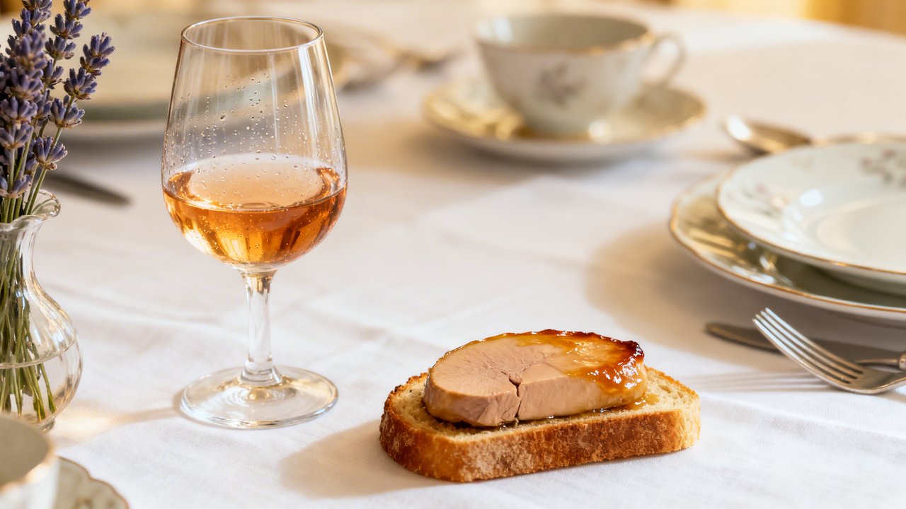 Accord mets vin pinot gris vendanges tardives avec foie gras