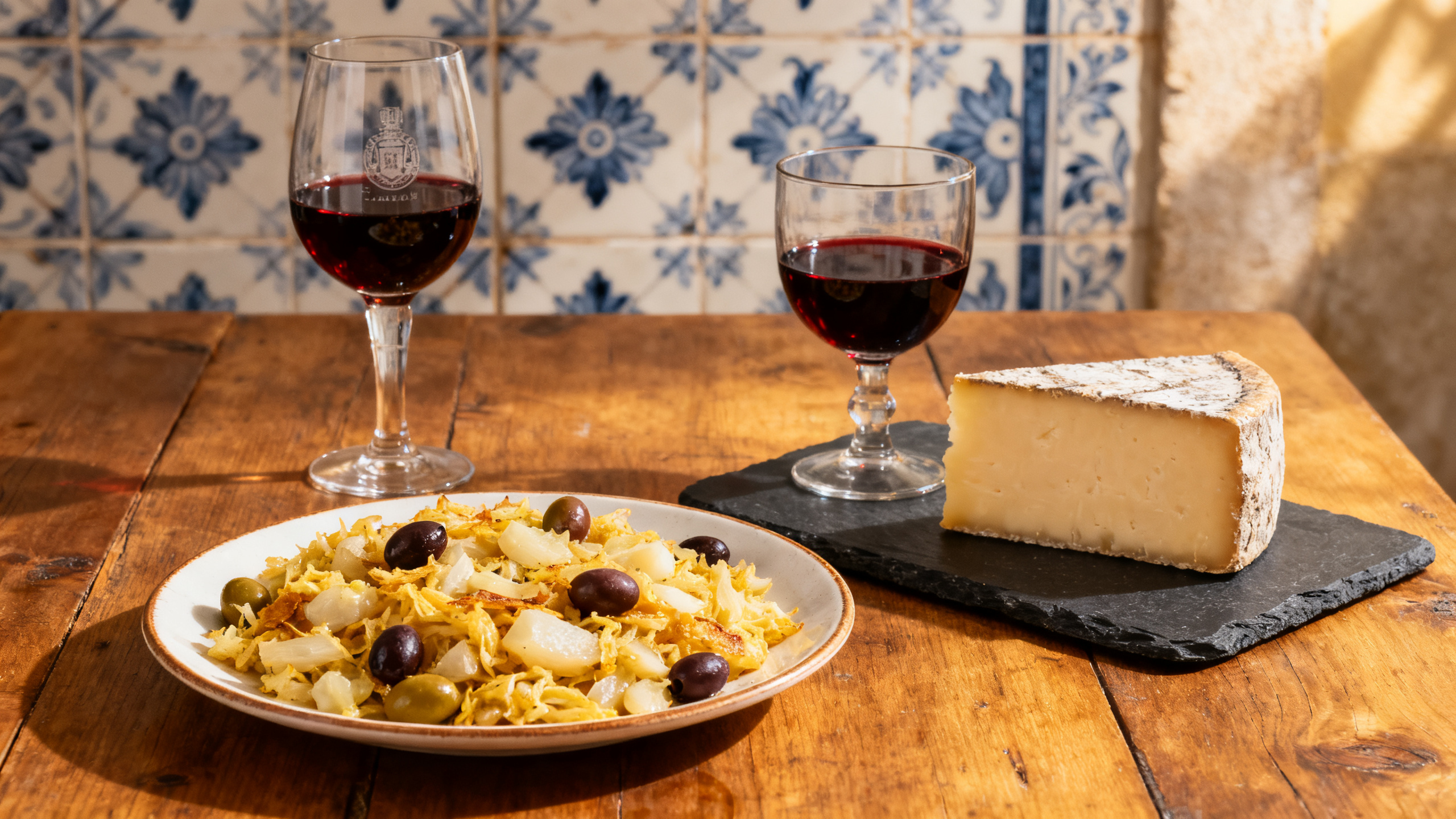 Accords mets-vins portugais — Tawny Port, Douro rouge et bacalhau a bras