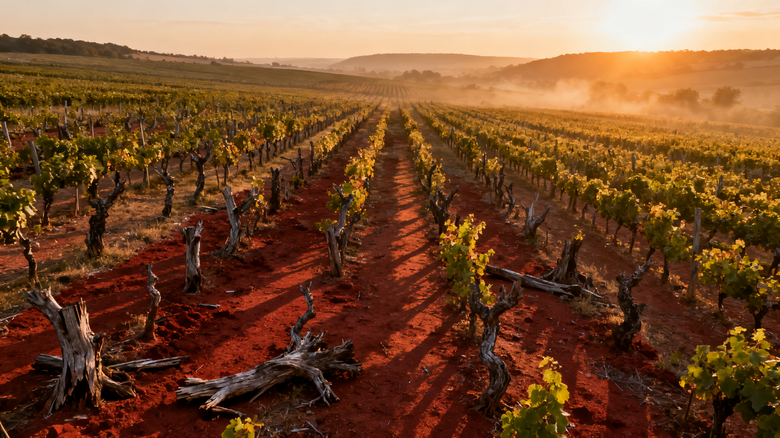 Vignobles francais abandonnes vus du ciel arrachage 2026