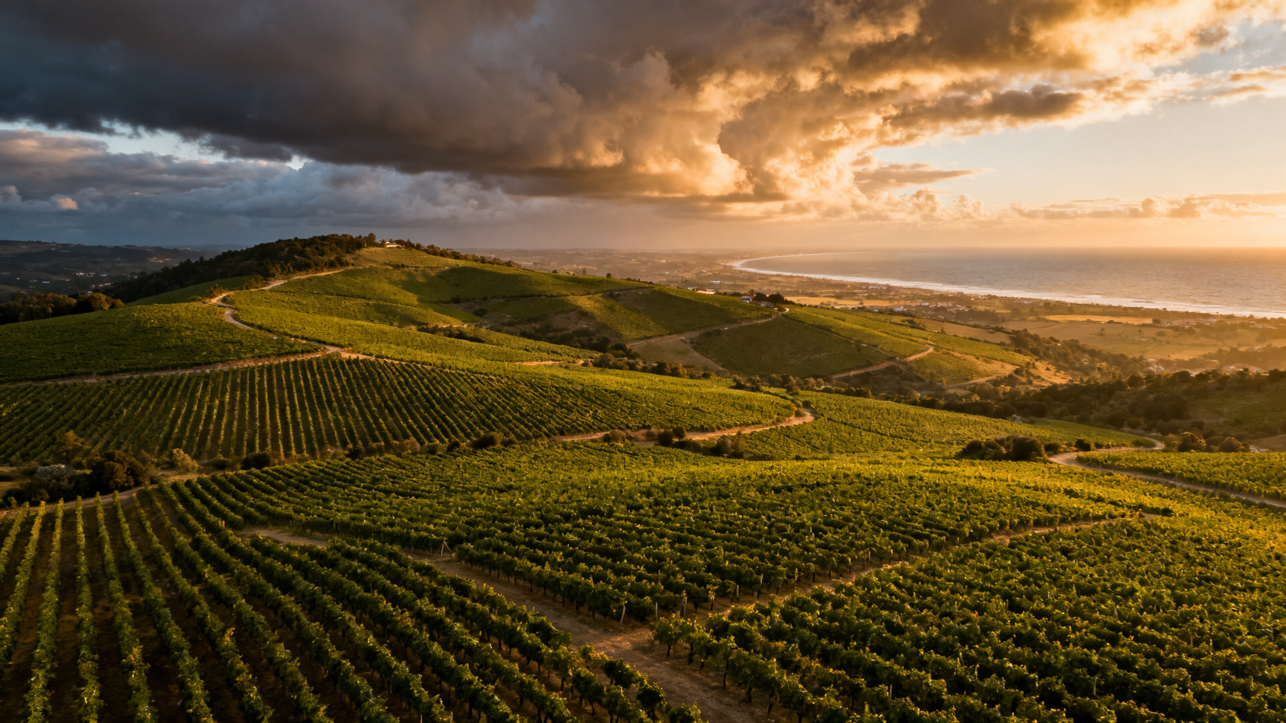 Vignobles Bairrada, région viticole du Portugal productrice du cépage Baga