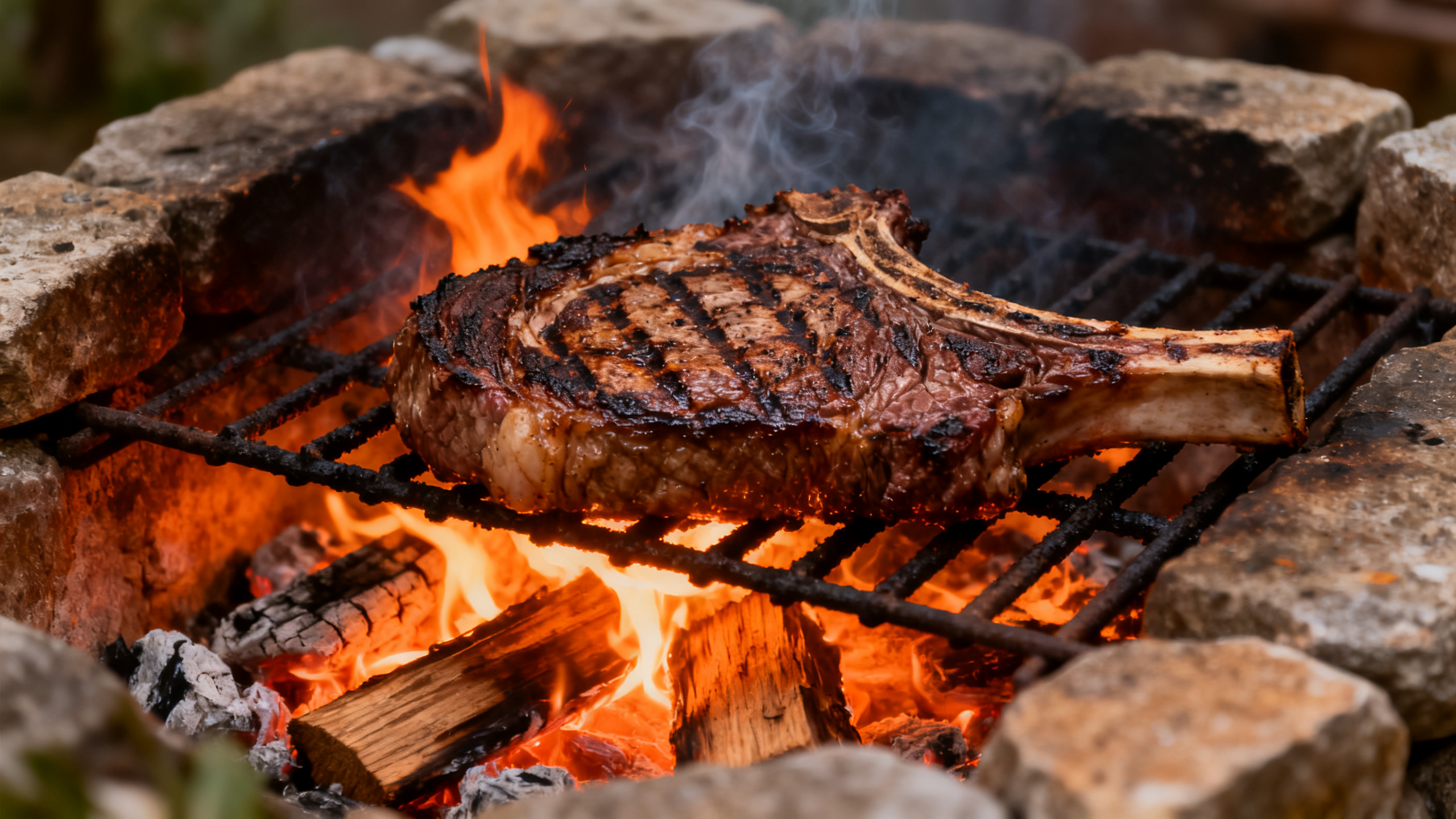 Asado argentin — côte de bœuf grillée, accord parfait avec le Carménère