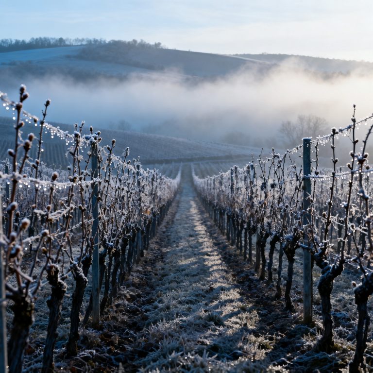 Champagne 2026 : gel historique et ventes en chute, la double peine d un vignoble sous pression Vignoble de Champagne avec dégâts de gel au printemps 2026, coteaux près d Épernay
