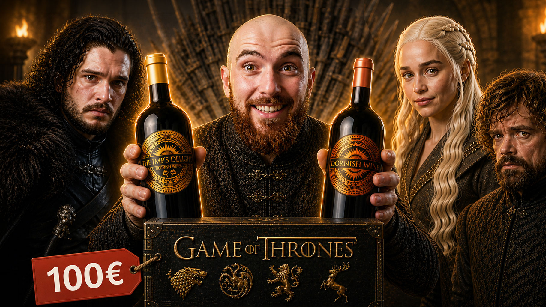 Coffret vin Game of Thrones du Vignoble Bardet The Imp's Delight Dornish Wine