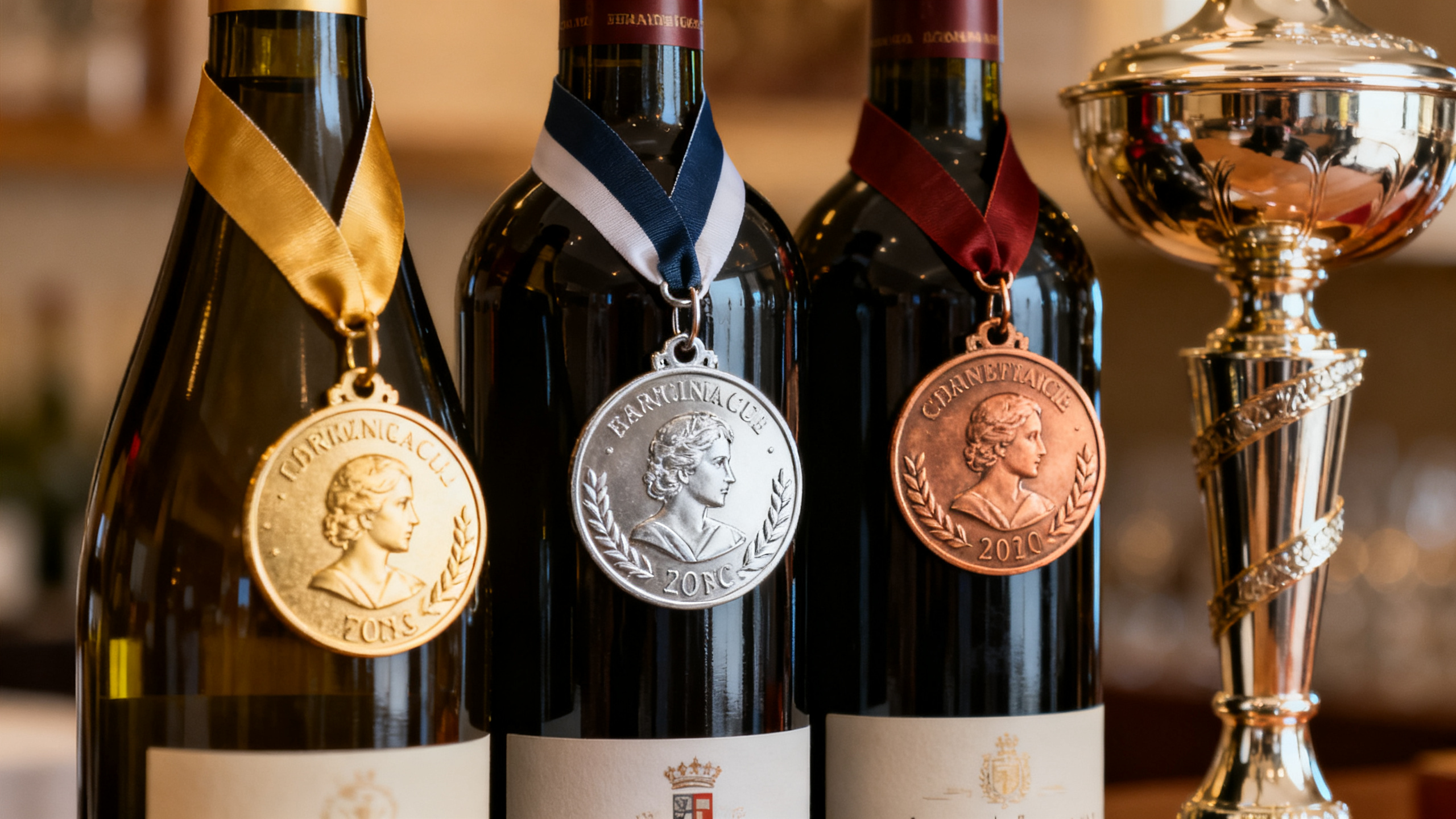 Médailles Decanter World Wine Awards 2026 — systèmes de notation Or Argent Platine Best in Show