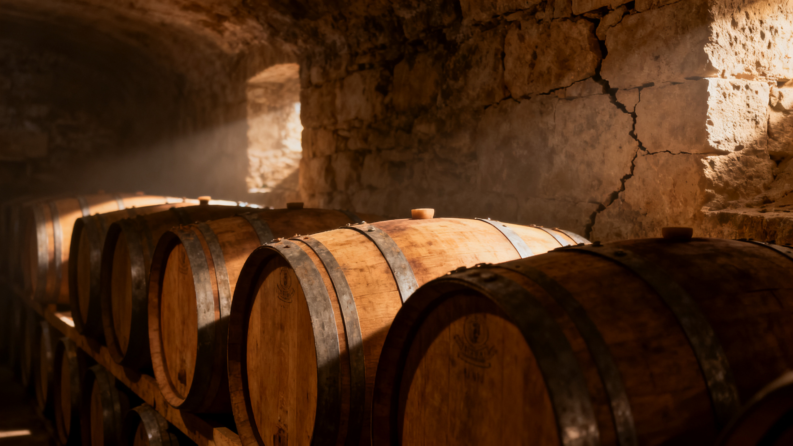 Barriques de vin dans un chai bordelais H A Location verdict mai 2026