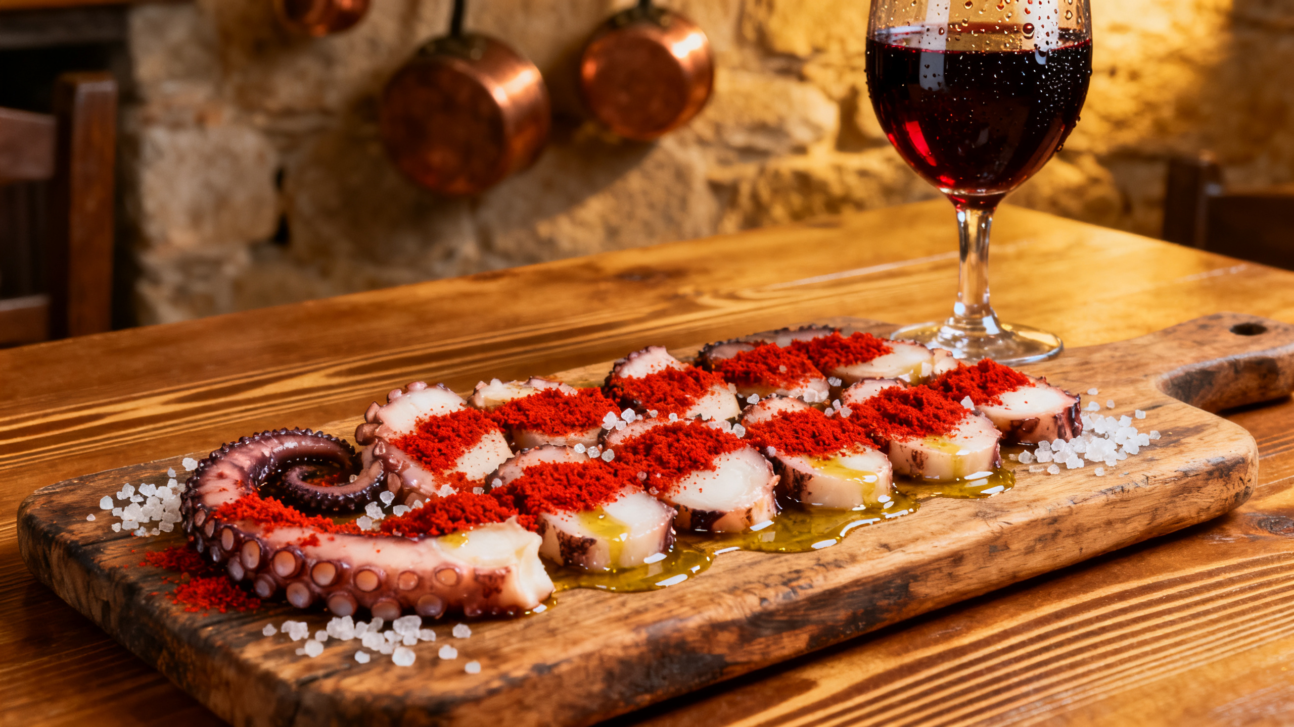 Pieuvre à la galicienne, pulpo a la gallega, plat traditionnel espagnol
