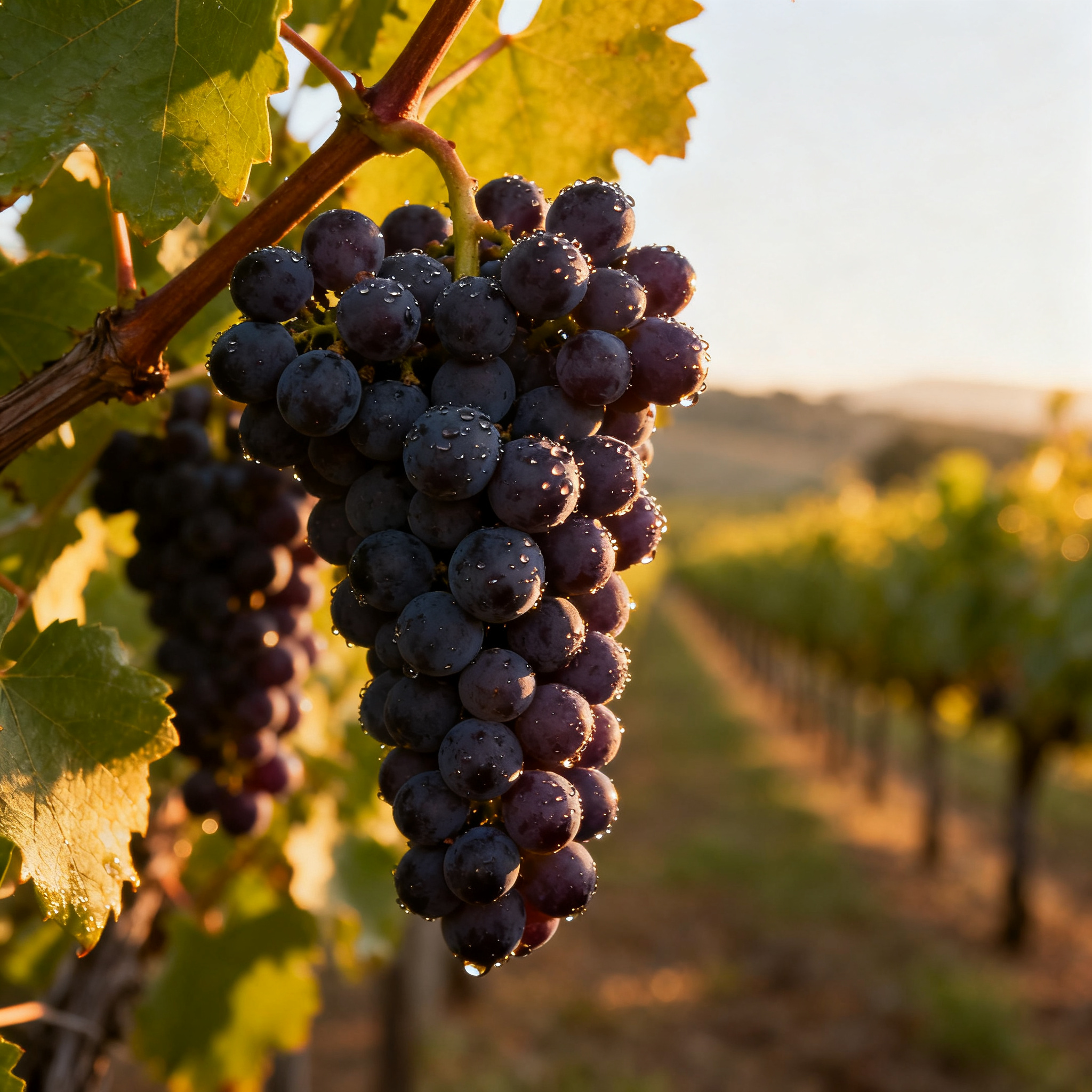 Raisins Cabernet Sauvignon récoltés en novembre à Napa Valley 2023