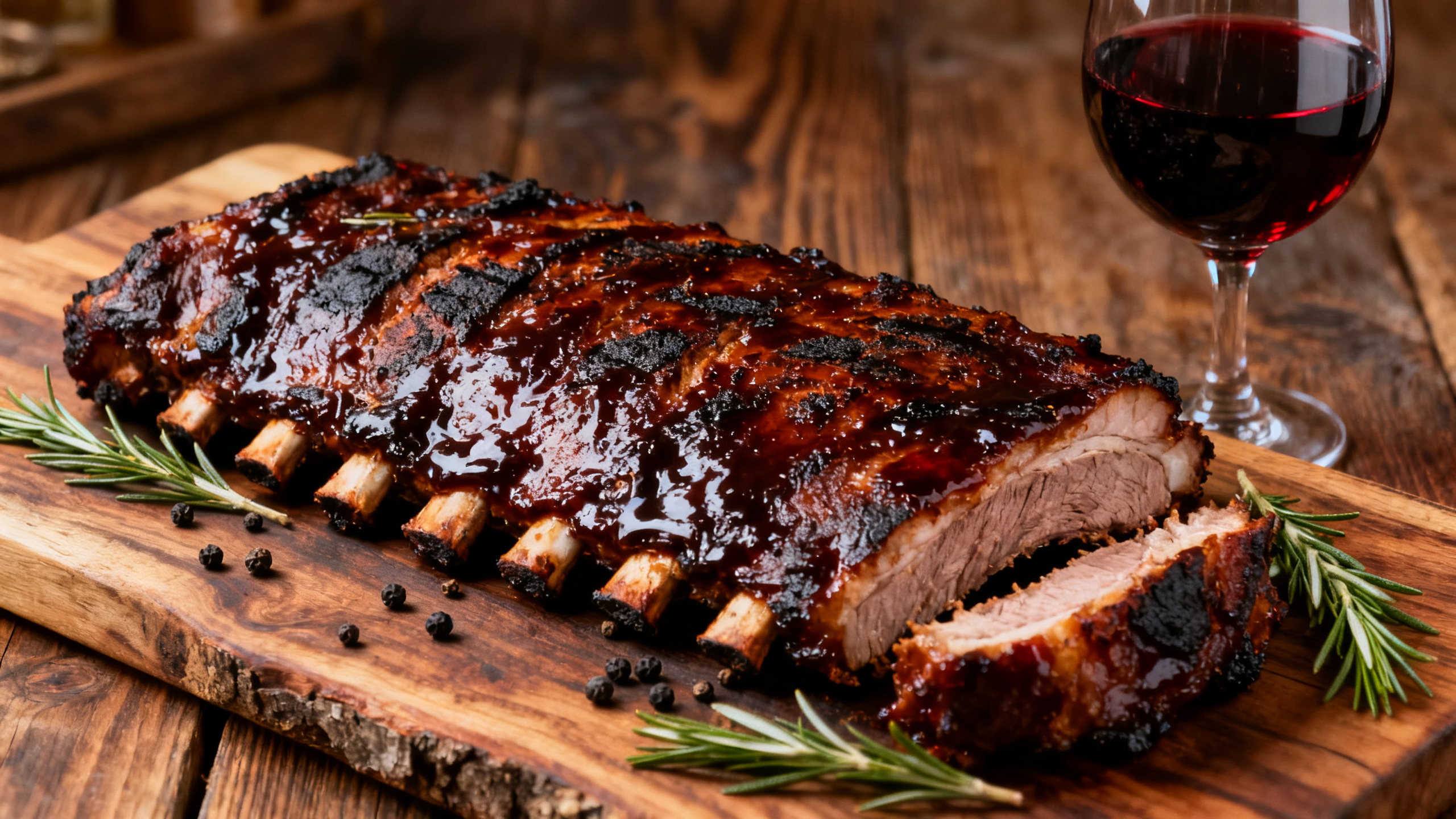 Ribs grillés au barbecue, accord parfait avec le Zinfandel californien