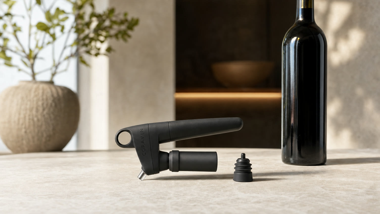 Système Coravin Pivot et son bouchon