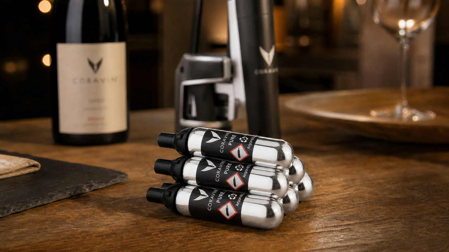 Capsules argon Coravin Pure Argon