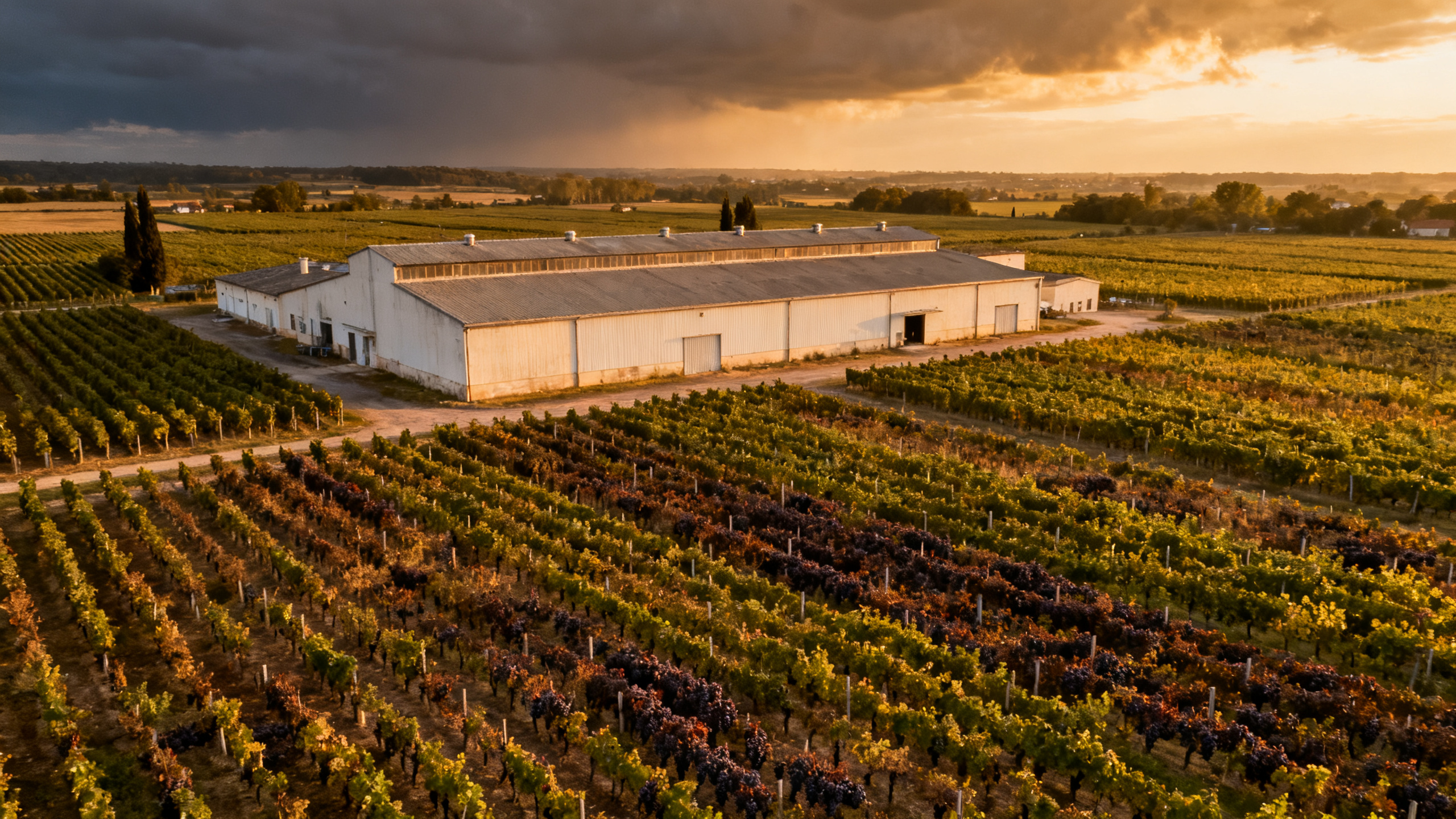 Cave coopérative viticole et vignoble en Nouvelle-Aquitaine