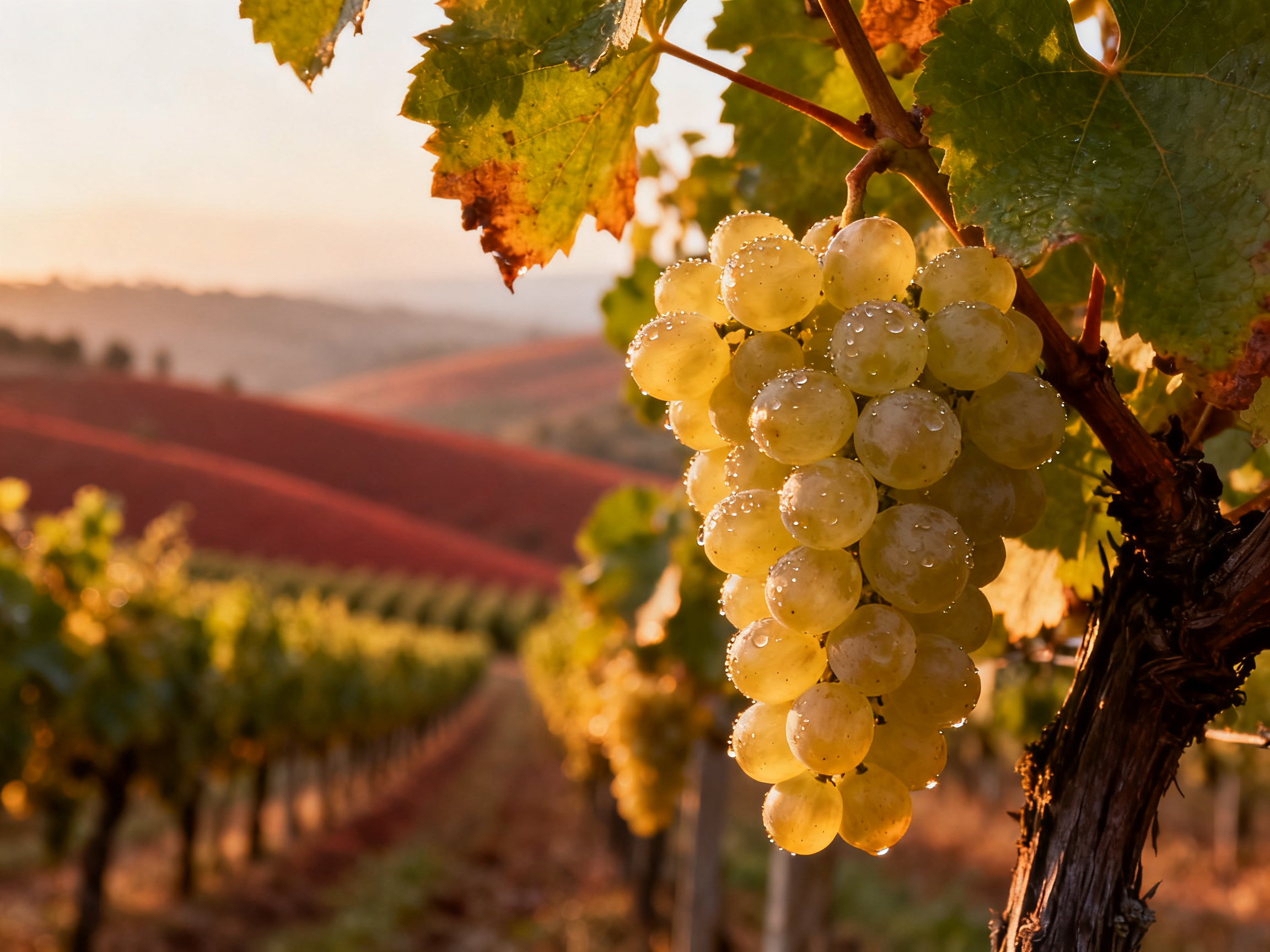 Vignoble Chardonnay en Bourgogne