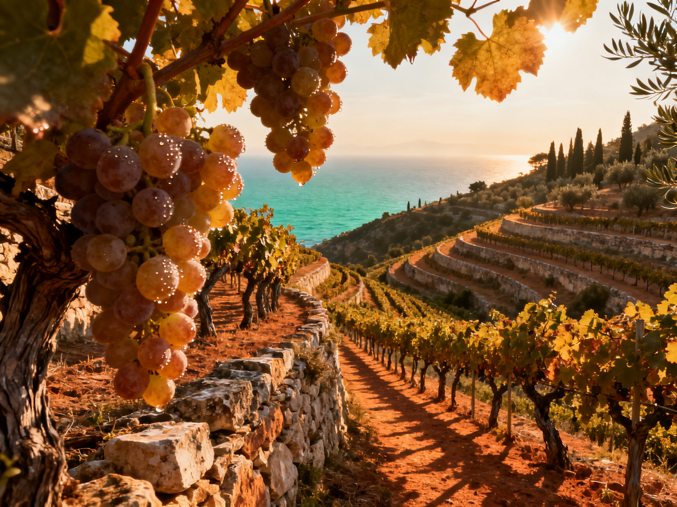 Vermentino vignoble Sardaigne Provence