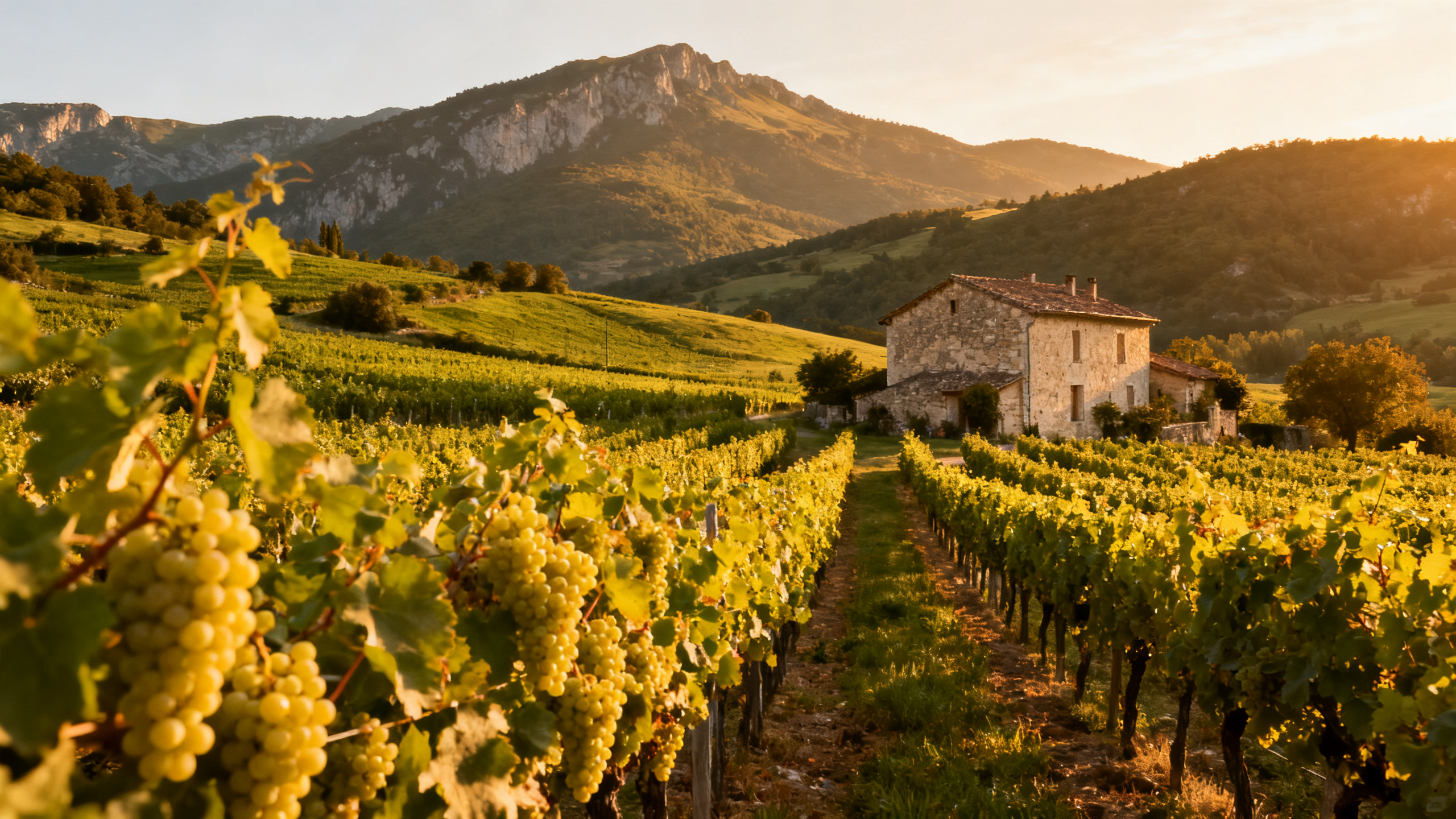 Vignoble Clairette dans la vallée de la Die, Drôme