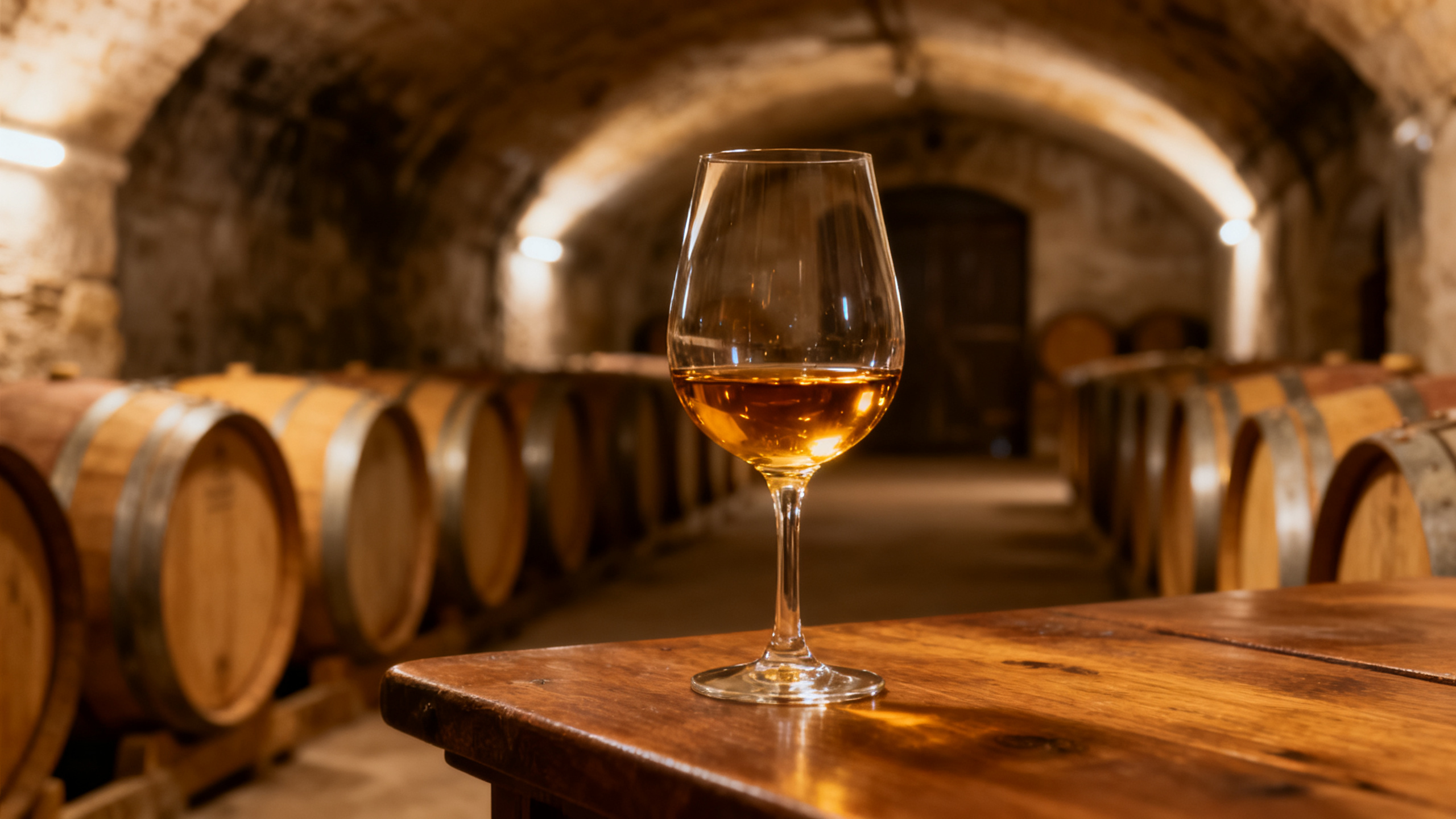 Cognac fûts vieillissement Charente Fûts de cognac en vieillissement dans un chai charentais