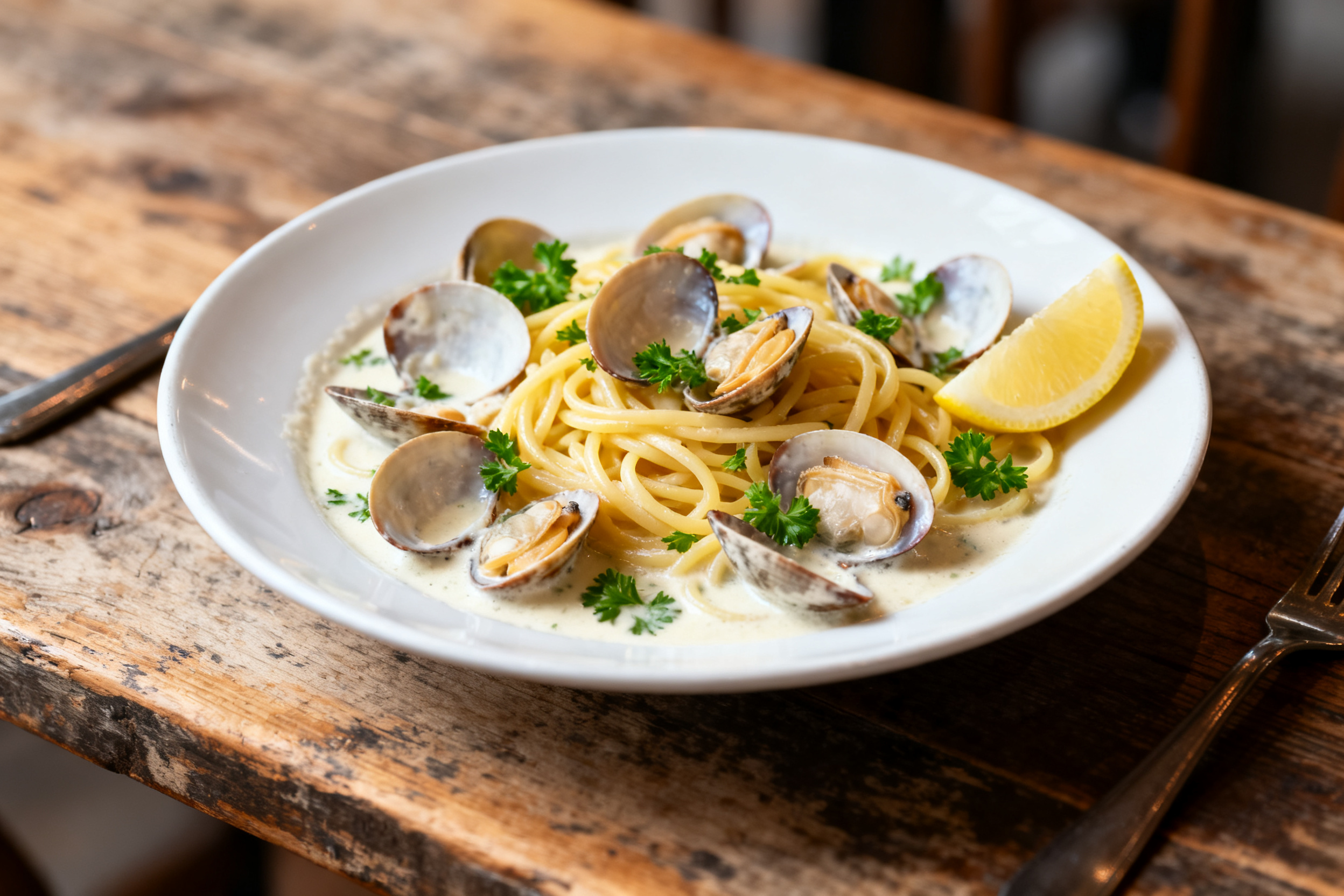 Spaghetti alle vongole, accord parfait avec le Fiano di Avellino