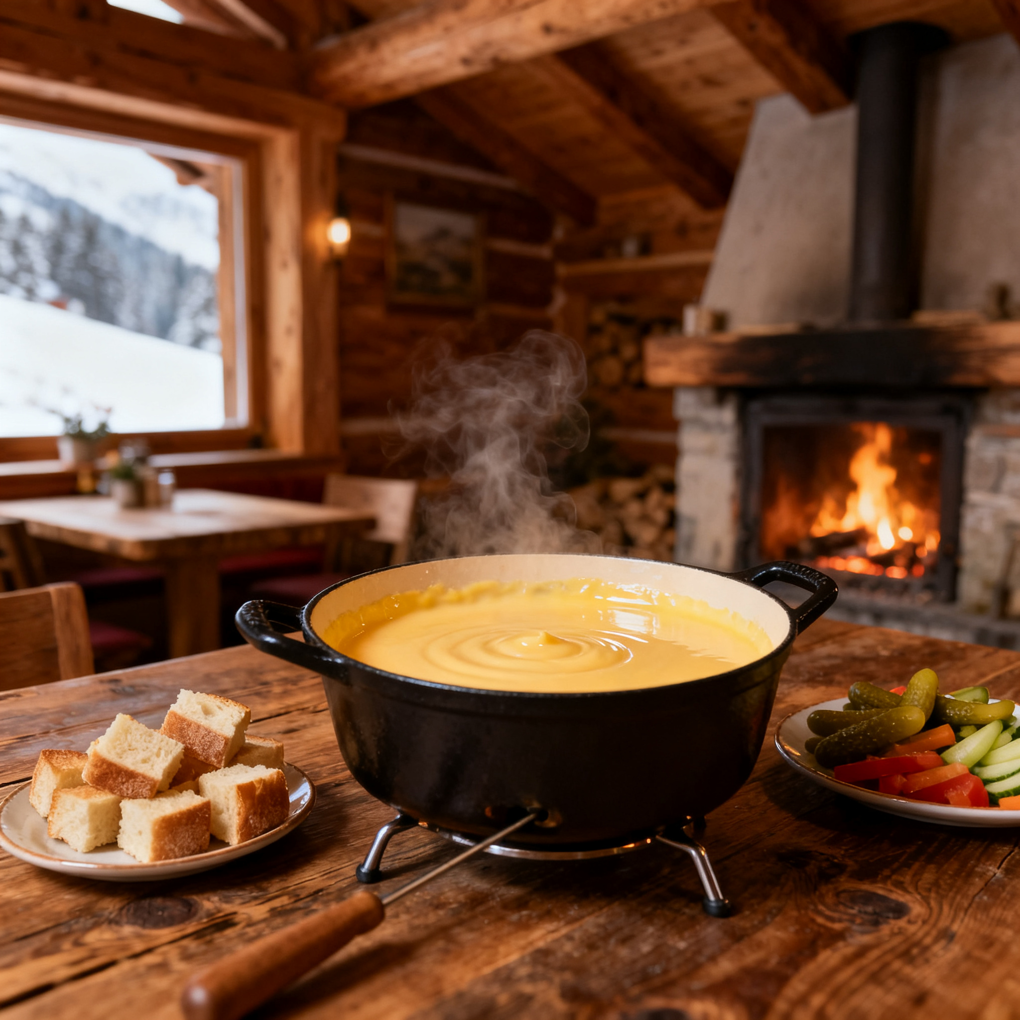 Fondue savoyarde — accord classique avec le Jacquère Apremont