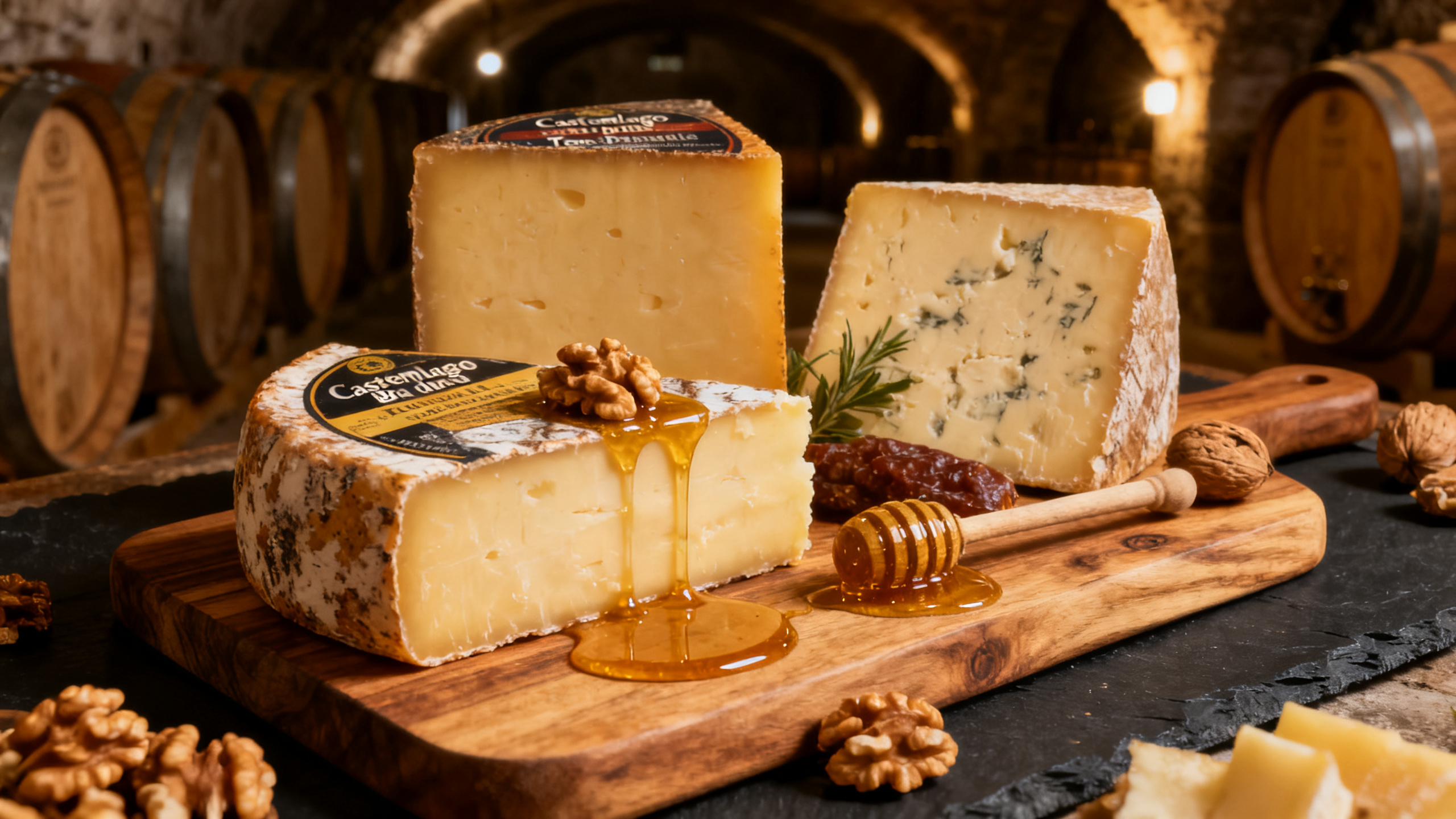 Plateau fromages piémontais Castelmagno Bra Toma accord Dolcetto