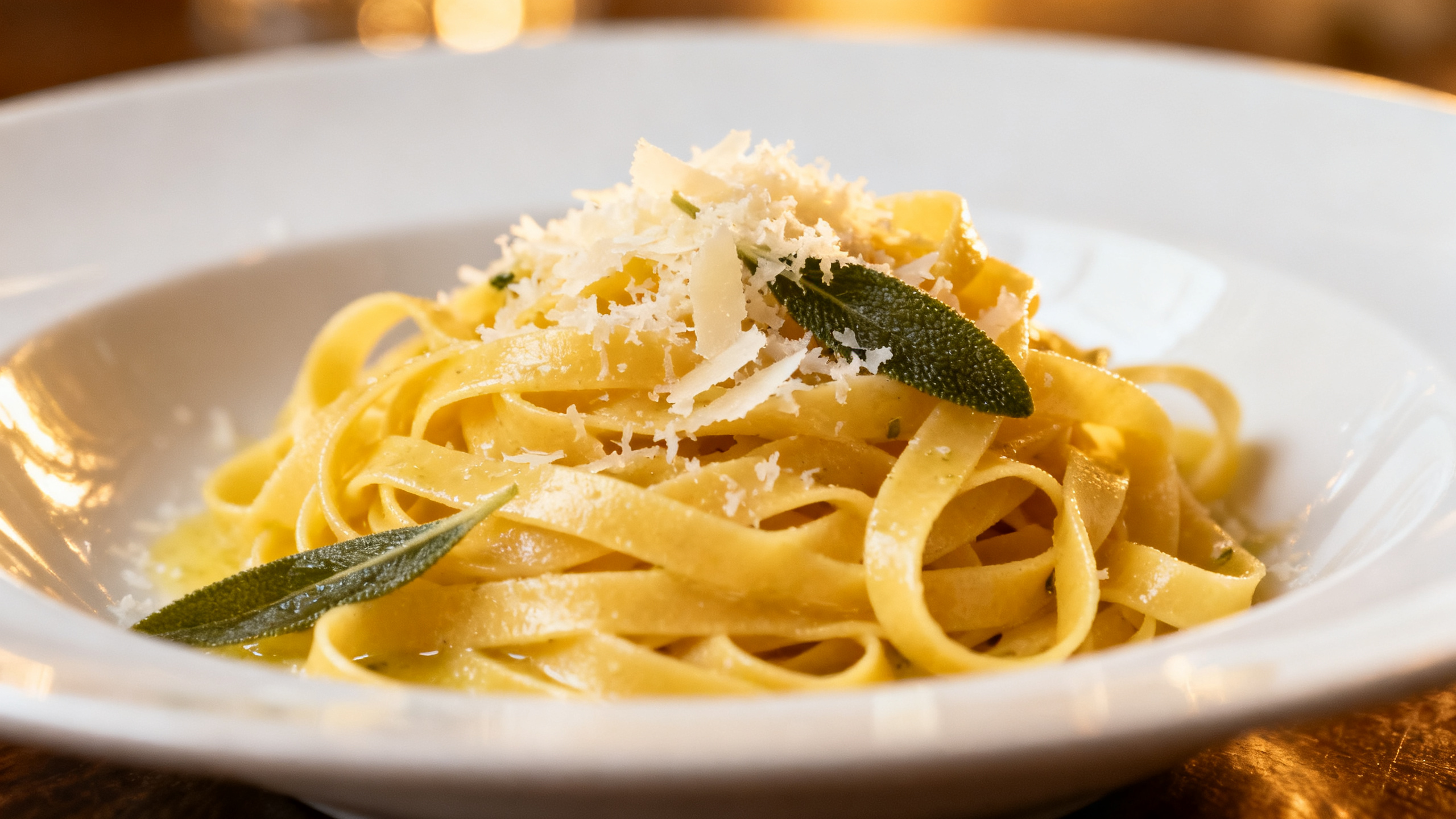 Tajarin pasta aux truffes blanches du Piémont