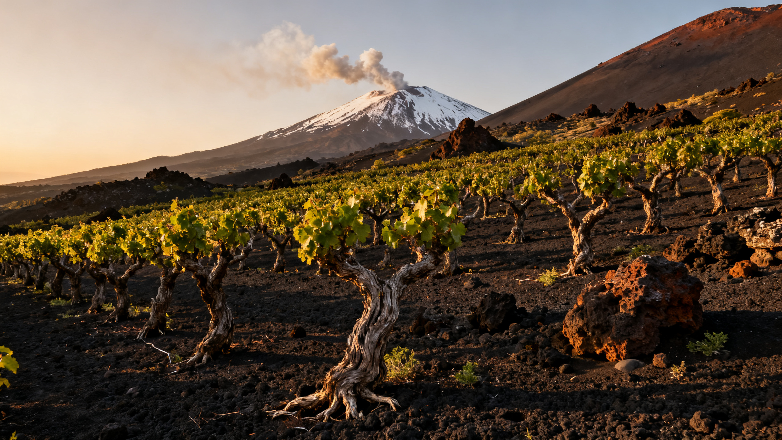 Vignoble Nerello Mascalese pentes de l Etna Sicile