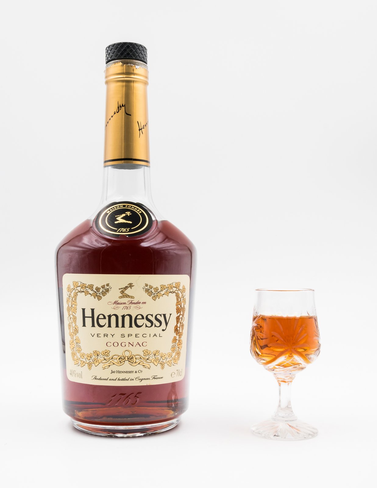 Bouteille de Hennessy Very Special (VS), cognac produit par la maison Hennessy