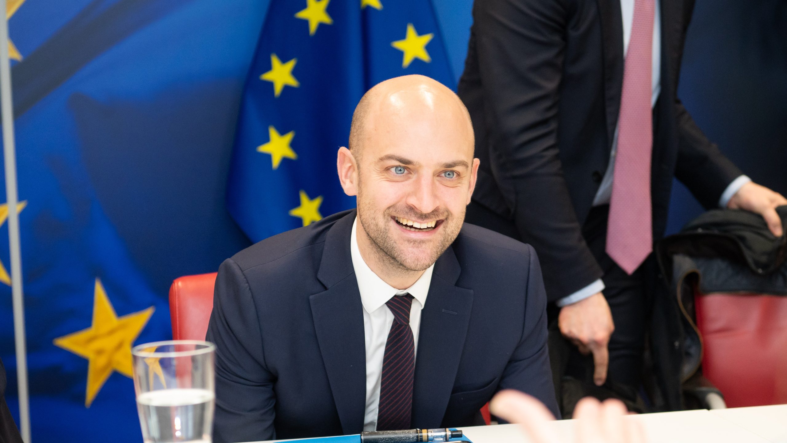 Le ministre Jean-Noël Barrot lors d'une réunion officielle, 2024