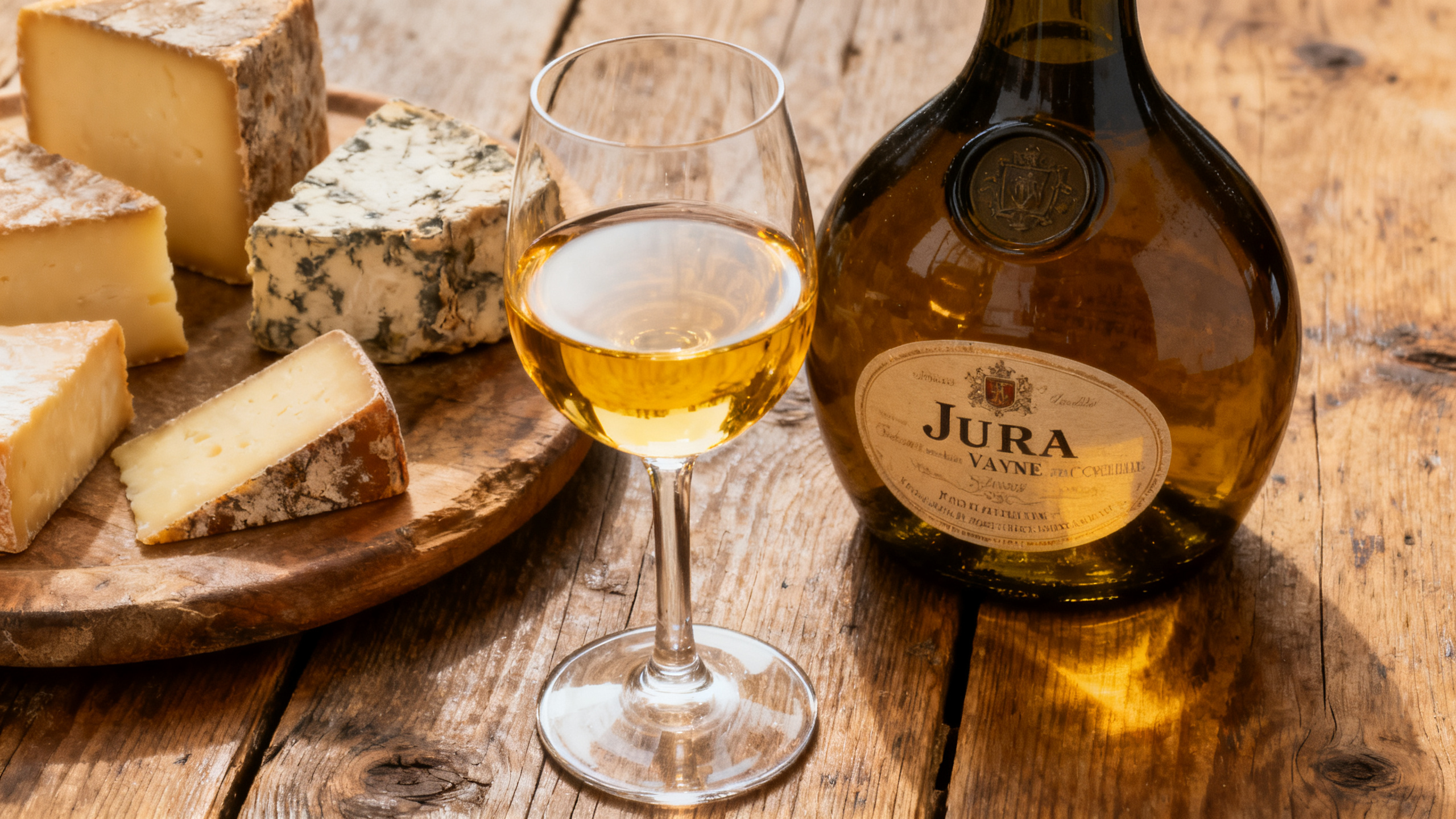 Clavelin de Vin Jaune du Jura avec fromage Comté
