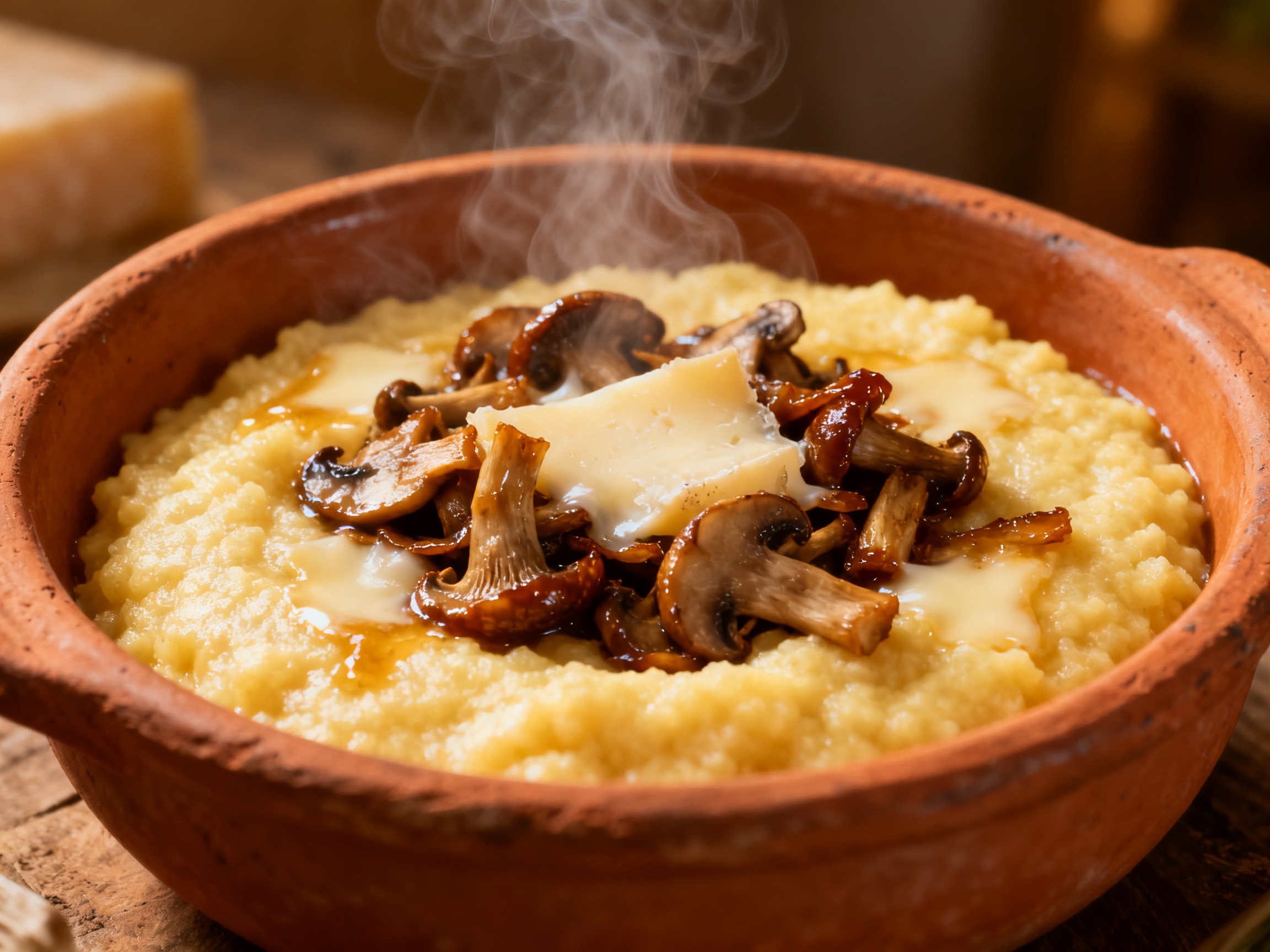Polenta au fromage fondu, accord avec Lagrein tyrolien