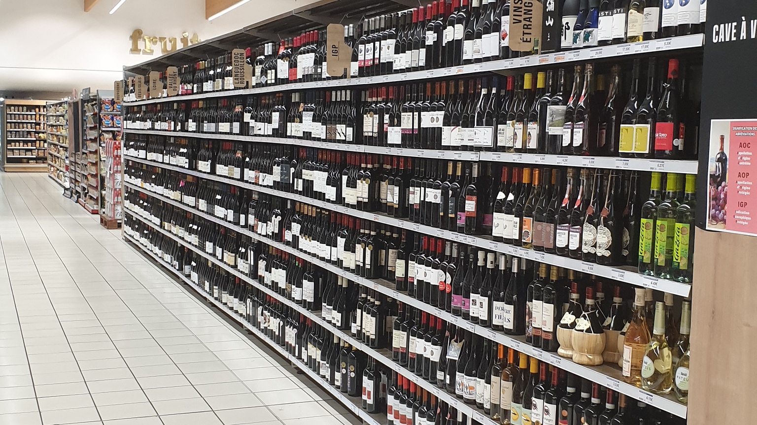 Rayon vins E.Leclerc hypermarché Bellerive-sur-Allier — foire aux vins automne 2026