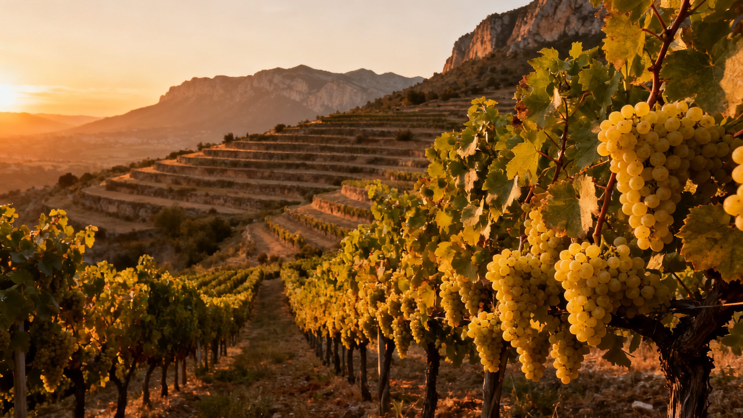 Vignoble Macabeo Viura en Rioja Espagne