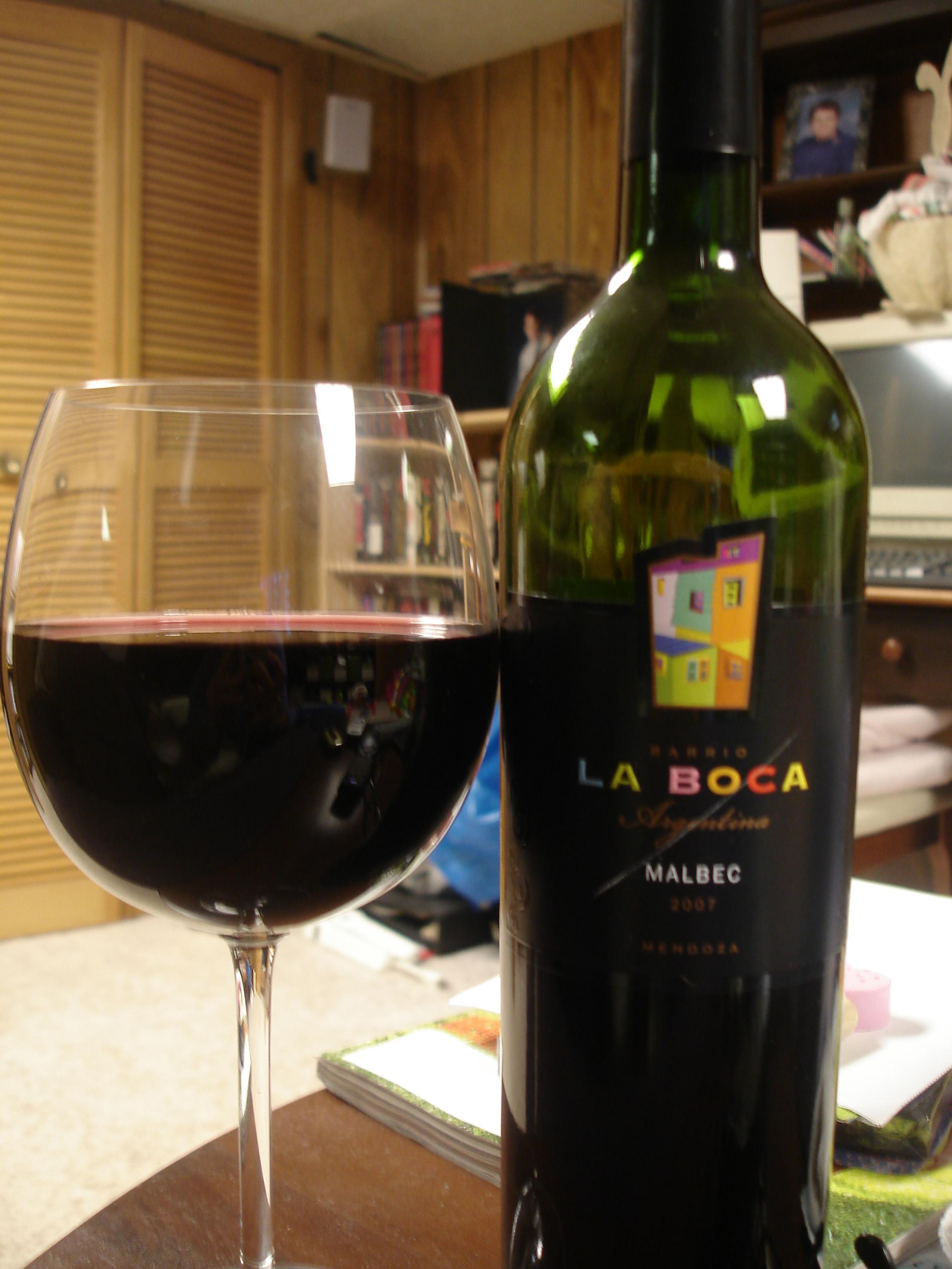 Bouteille de Malbec La Boca, cépage emblématique de l'Argentine