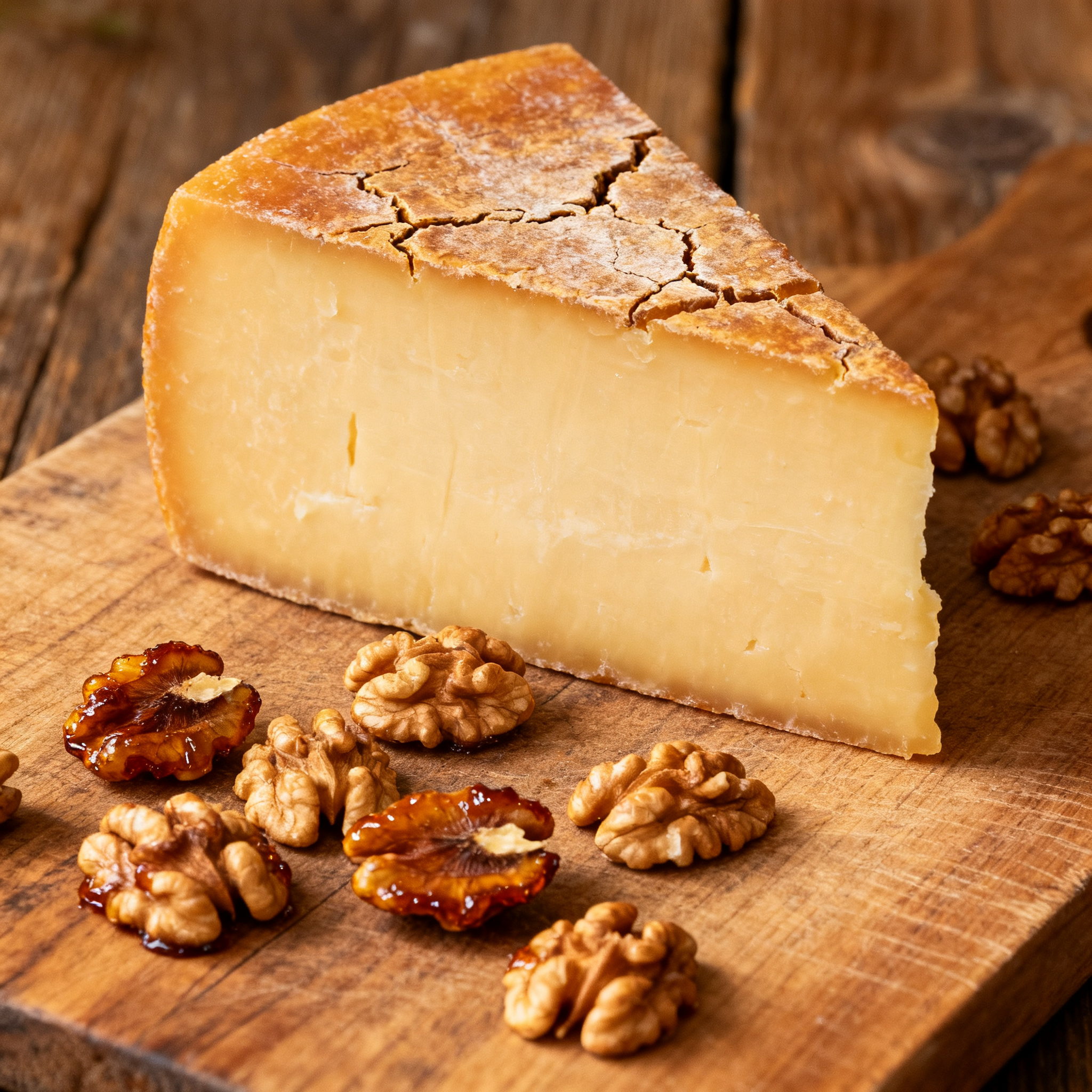 Fromage pecorino affiné et noix