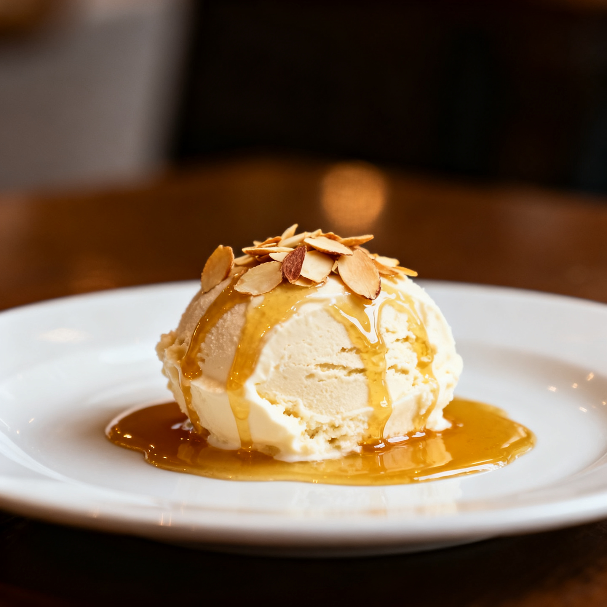 Semifreddo au miel et amandes