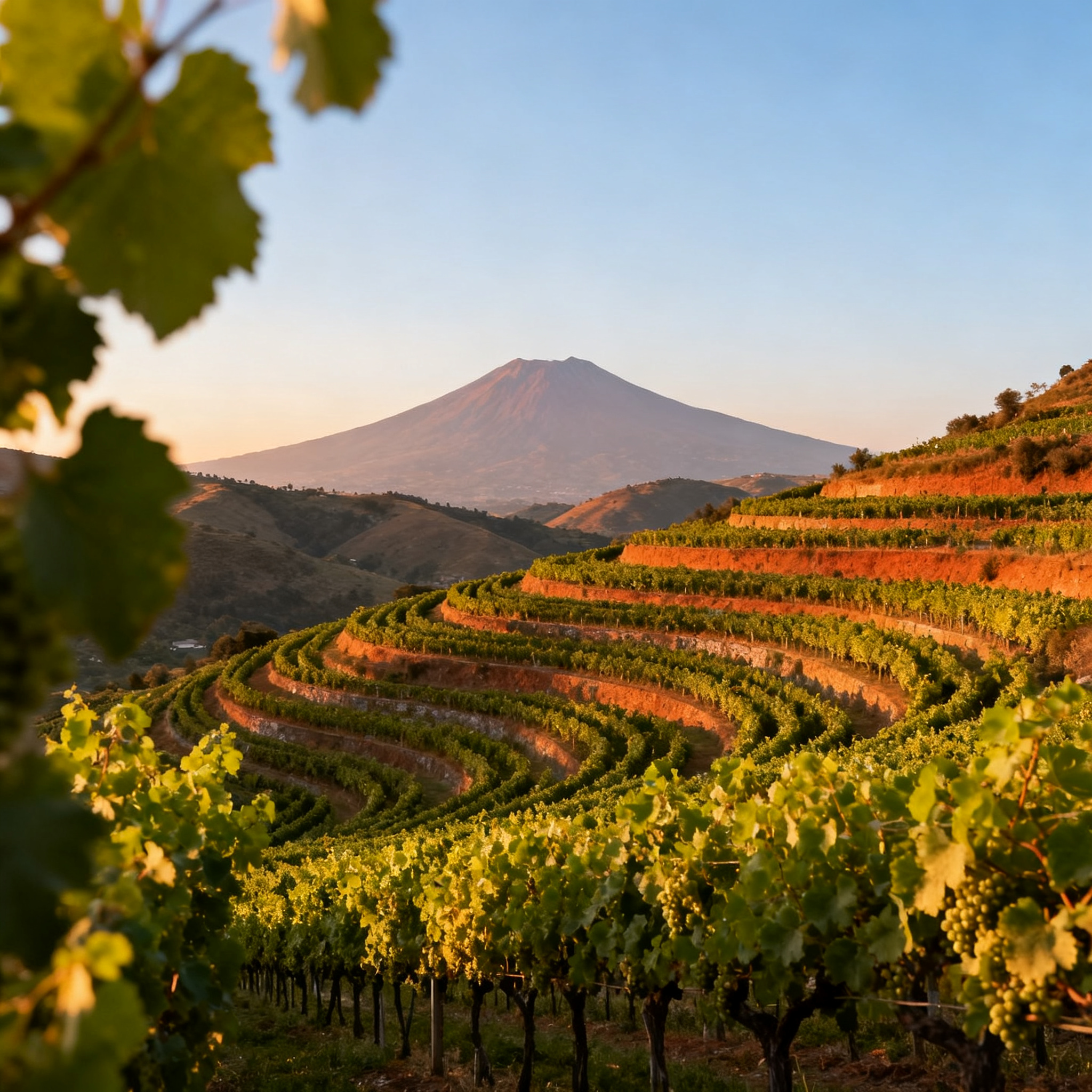 Vignoble Falanghina Campanie terrasses