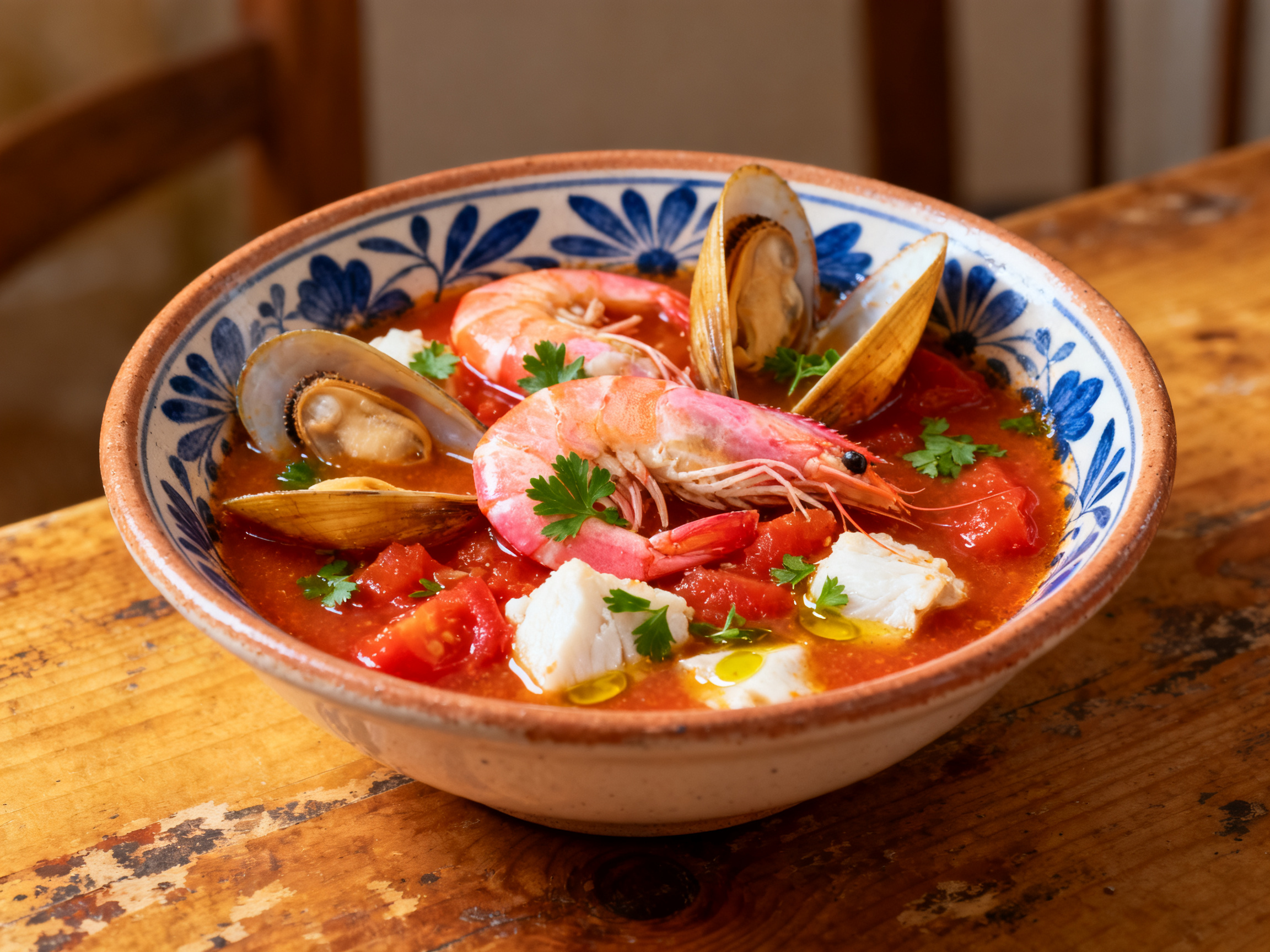 Brodetto de l'Adriatique, soupe de poissons des Marches
