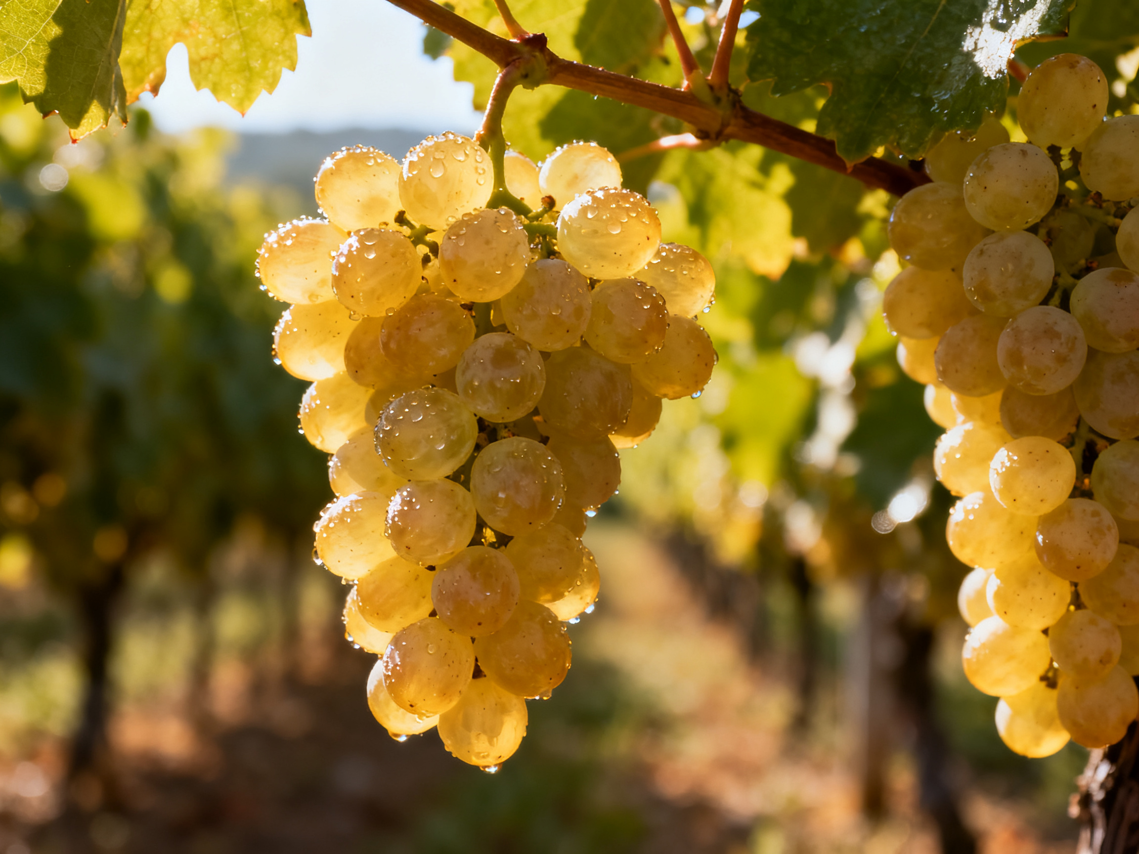 Cépage Muscat — vins doux naturels, Beaumes de Venise, Rivesaltes