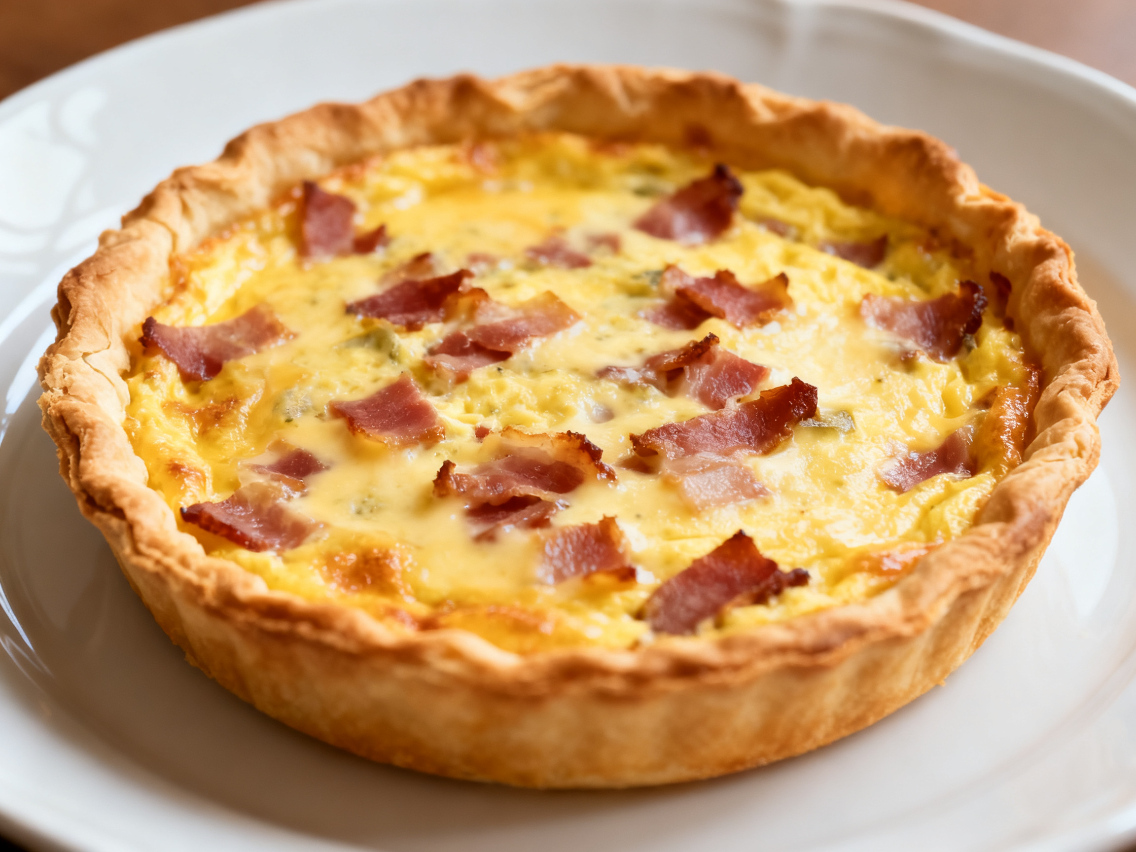 Quiche lorraine dorée