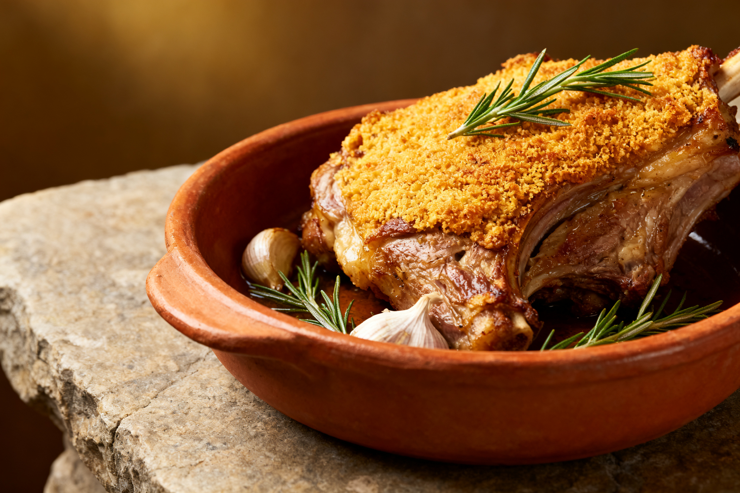 Agneau rôti aux herbes, accord classique avec le Sagrantino de Montefalco