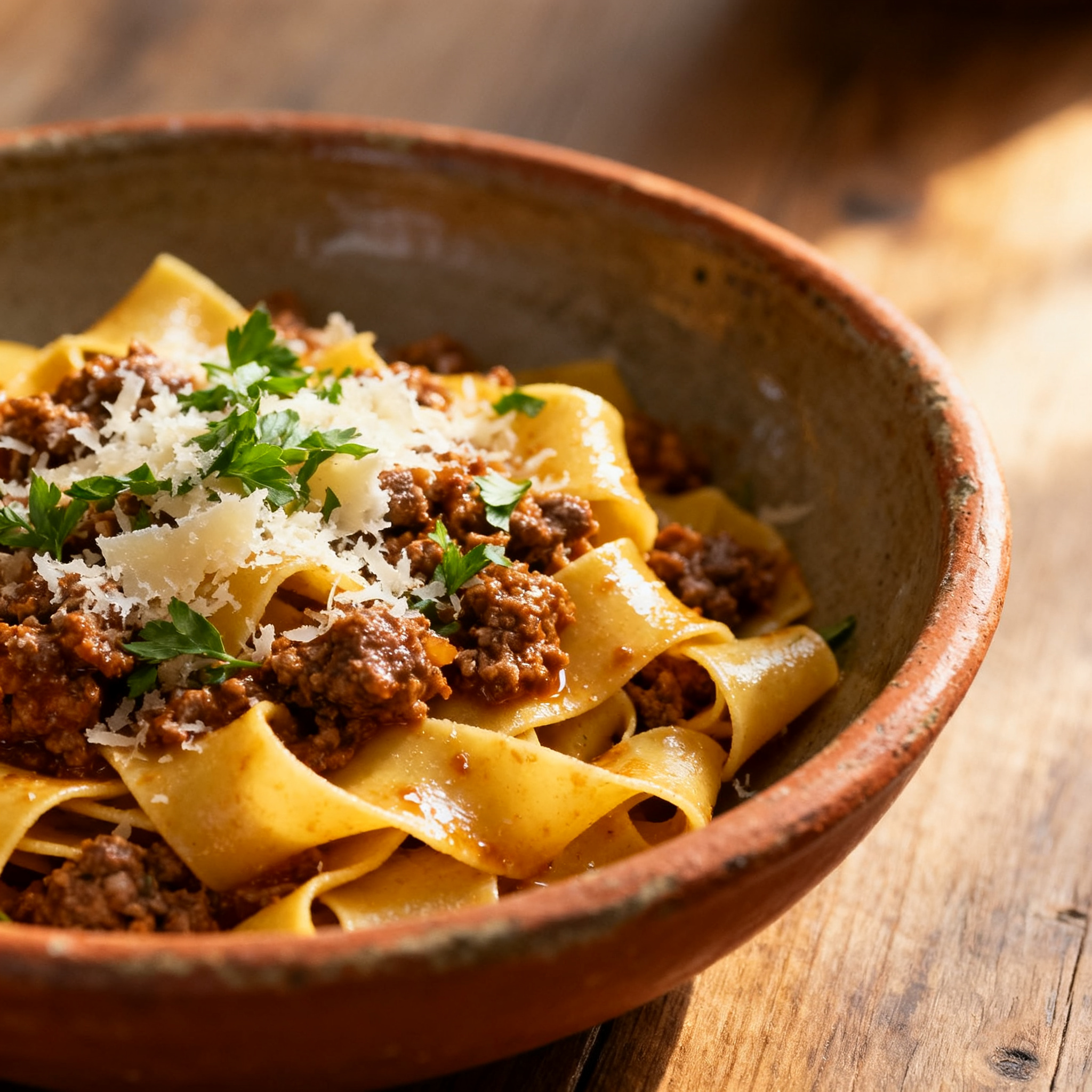 Pasta au ragù de cerf — accord Sagrantino