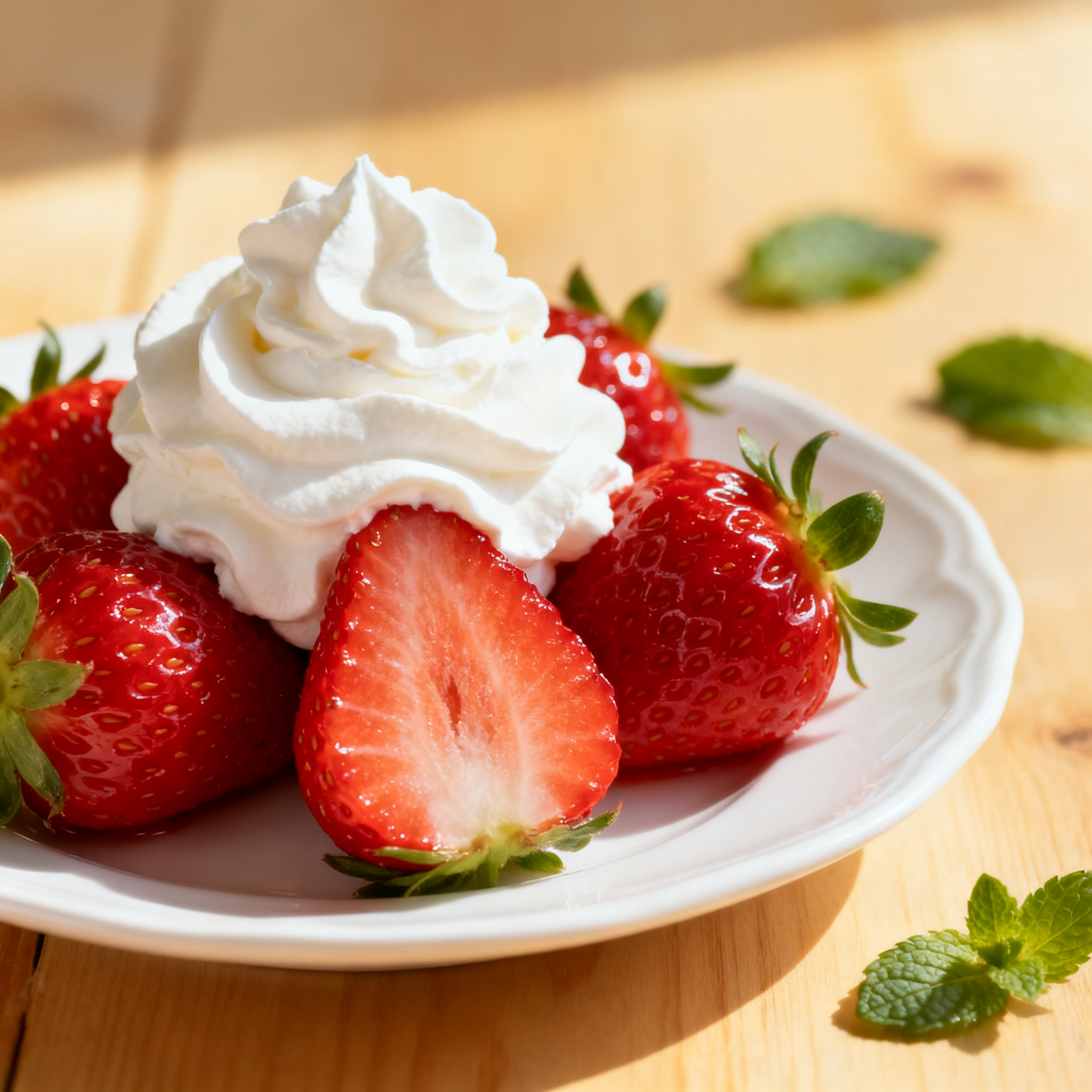 Fraises crème dessert accord Prosecco Glera Demi-sec