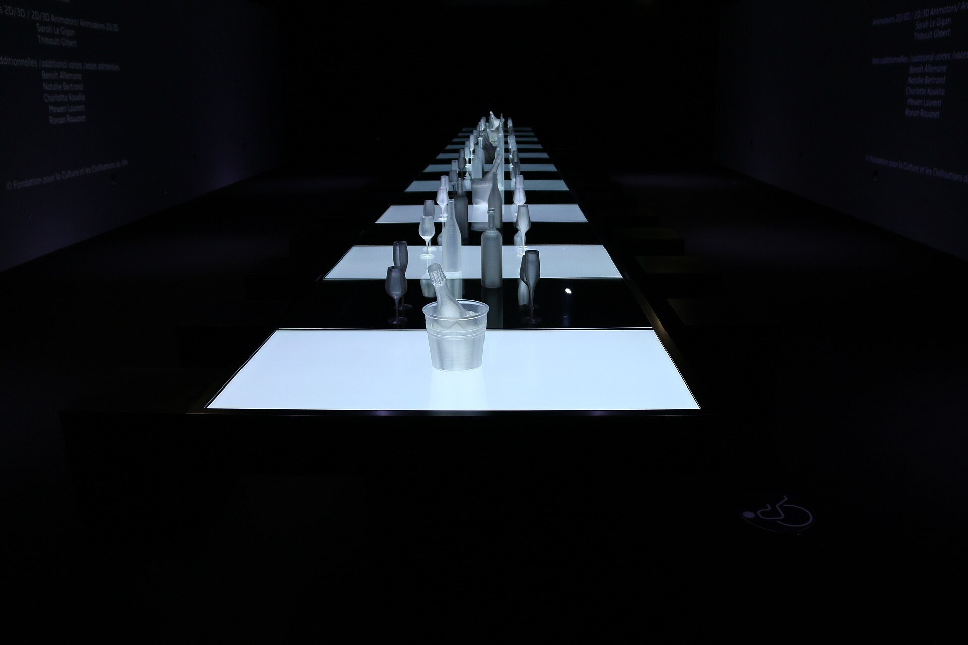 Installation immersive du parcours permanent de la Cité du Vin, Bordeaux