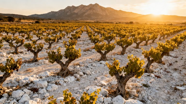 Vignes en gobelet Monastrell dans la DO Jumilla Murcie Espagne