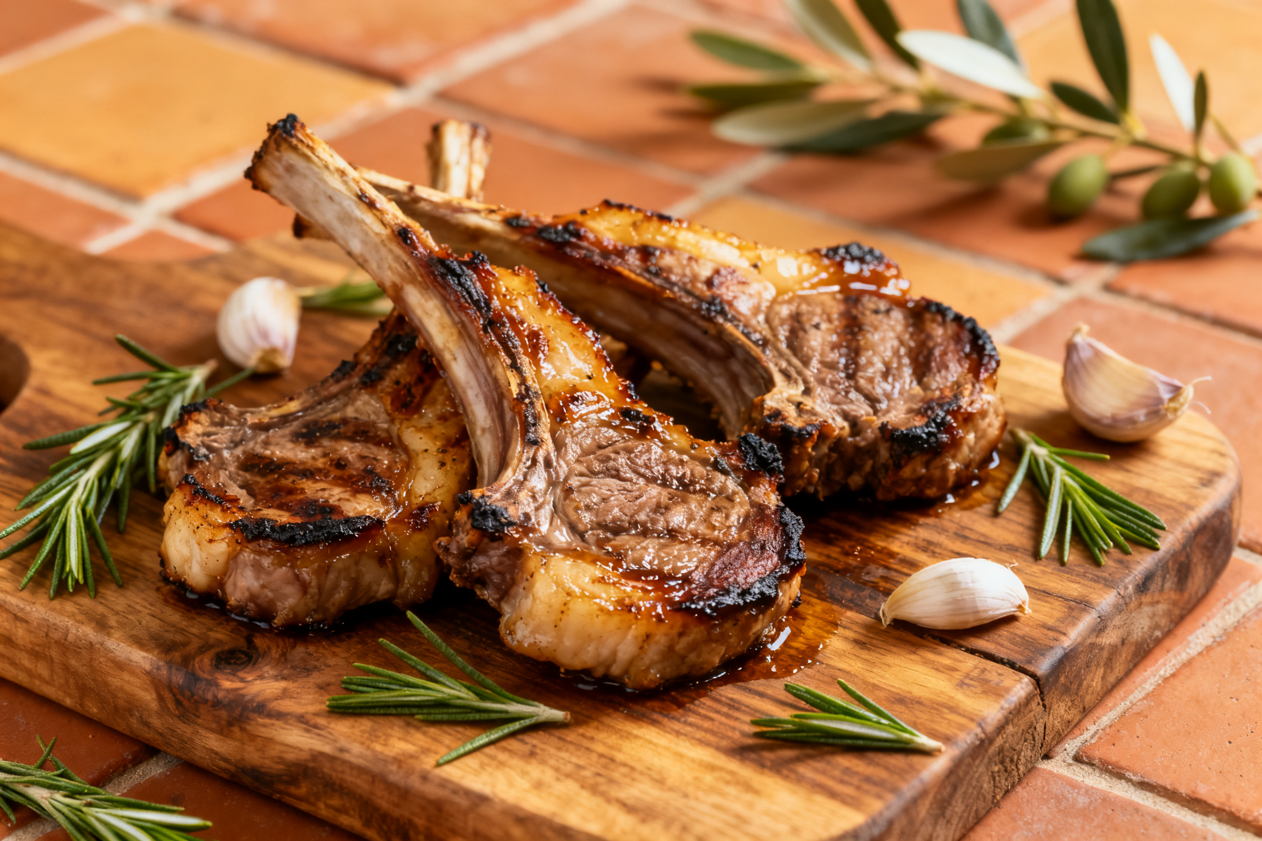 Chuletillas agneau grillé romarin ail accord classique Monastrell Jumilla