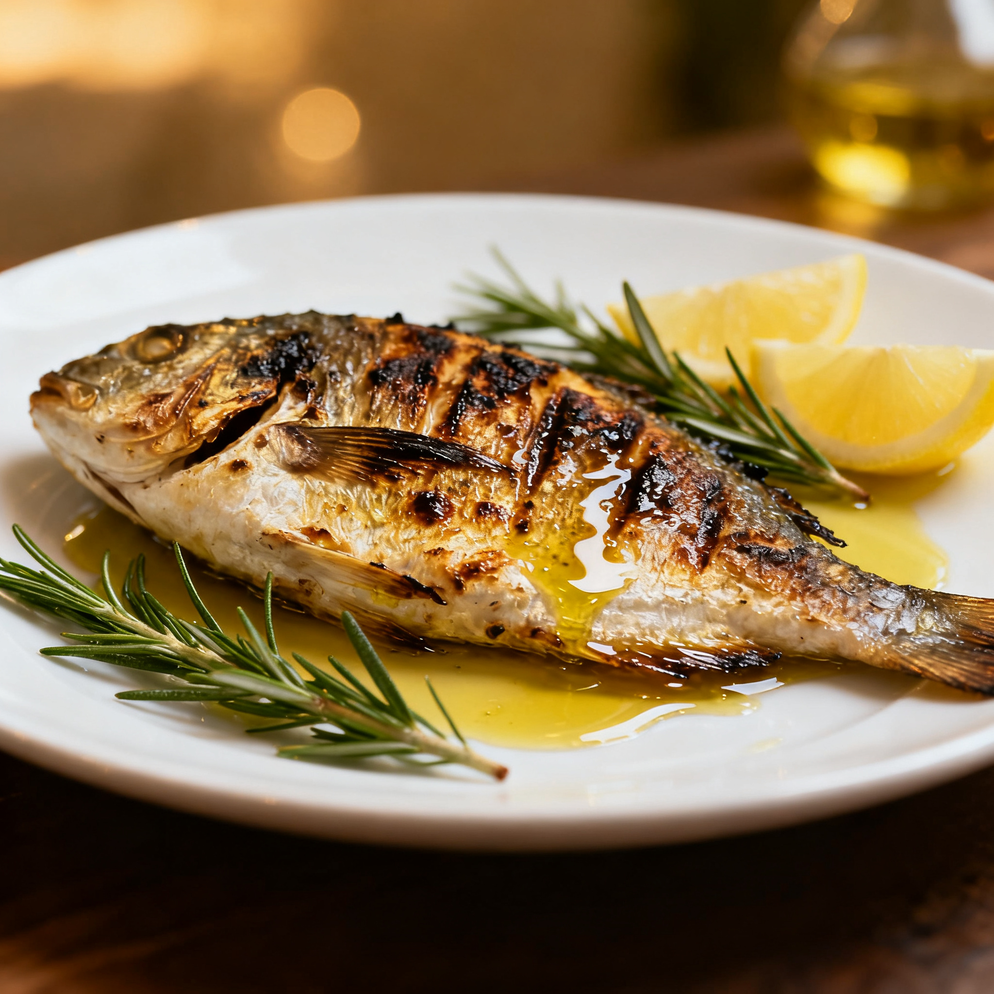 Poisson grillé méditerranéen accord Vermentinu
