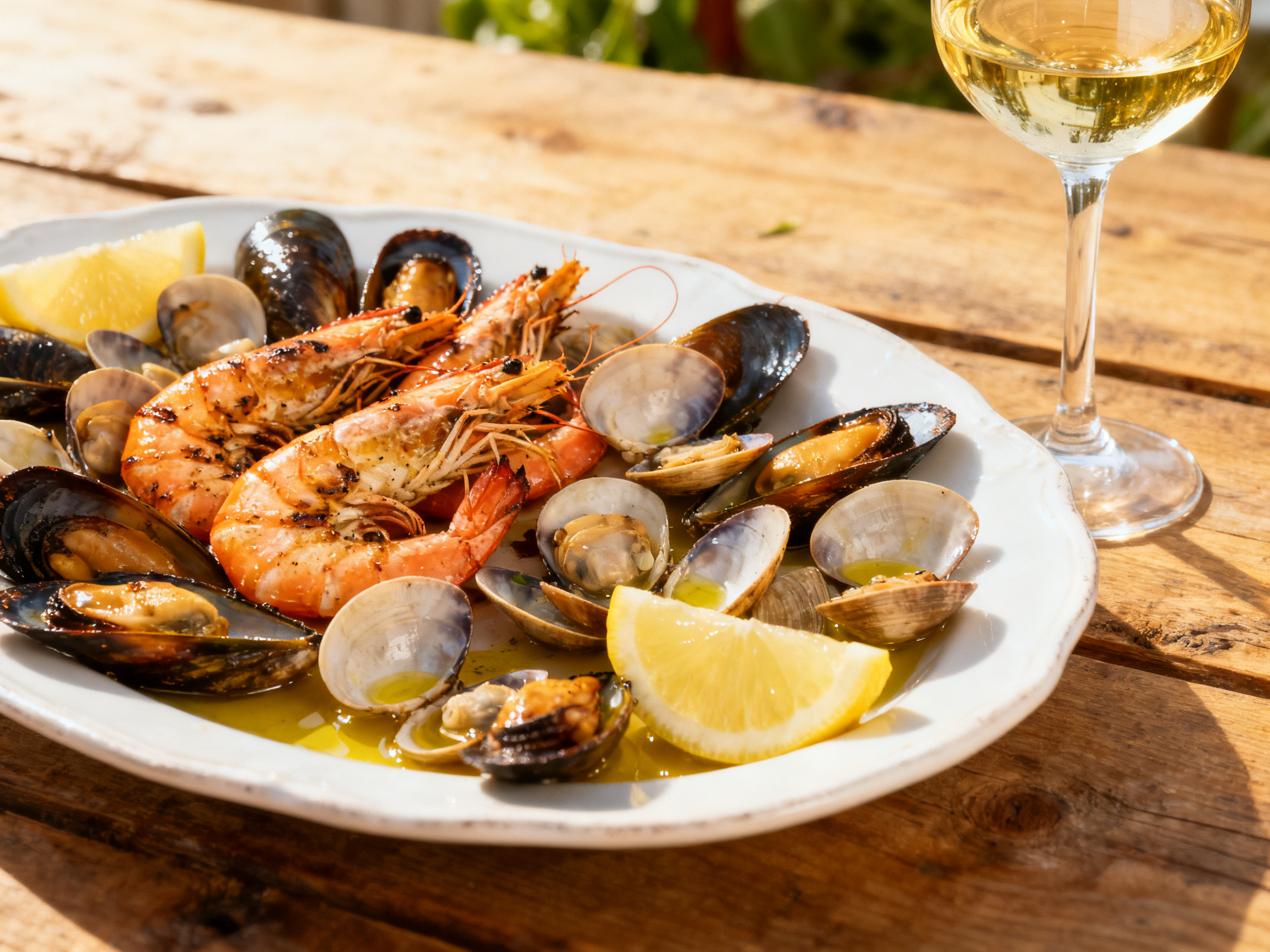 Fruits de mer et catarratto