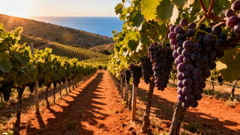 Guide Aleatico : le cépage doux aromatique de l'île d'Elbe Vignoble île d Elbe Toscane Italie Aleatico