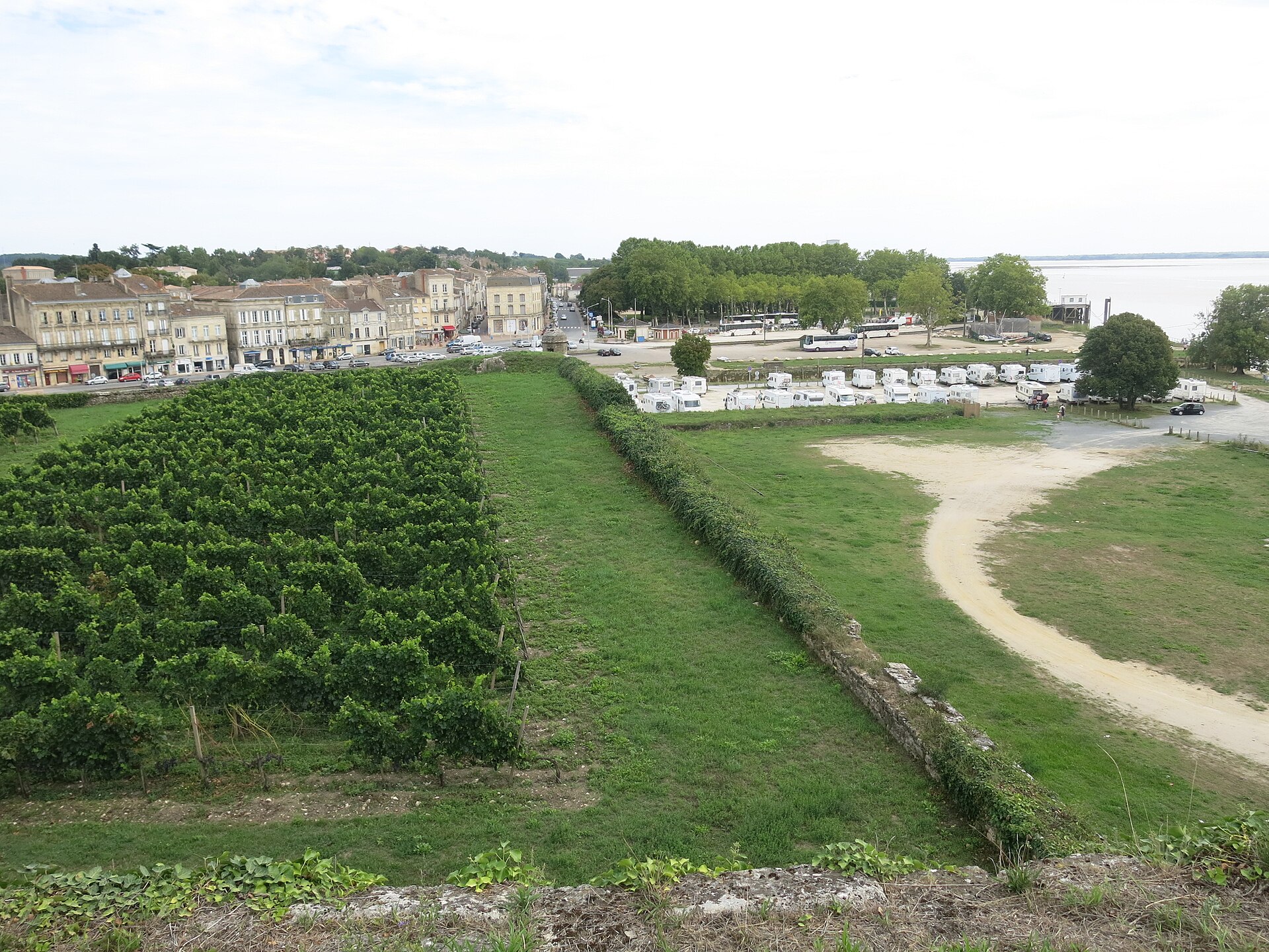 Vignoble de Blaye depuis la citadelle, Gironde — Bordeaux